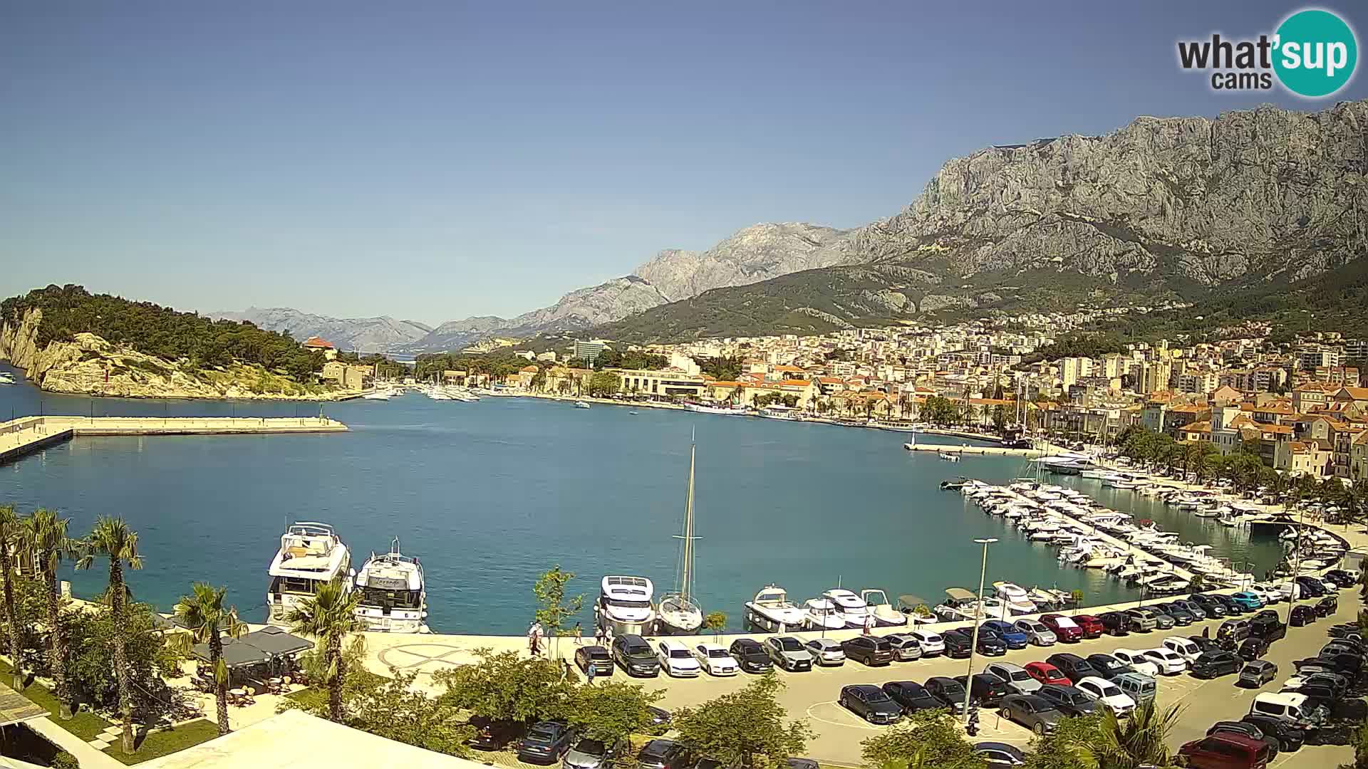Webcam Makarska ‘s seaside promenade