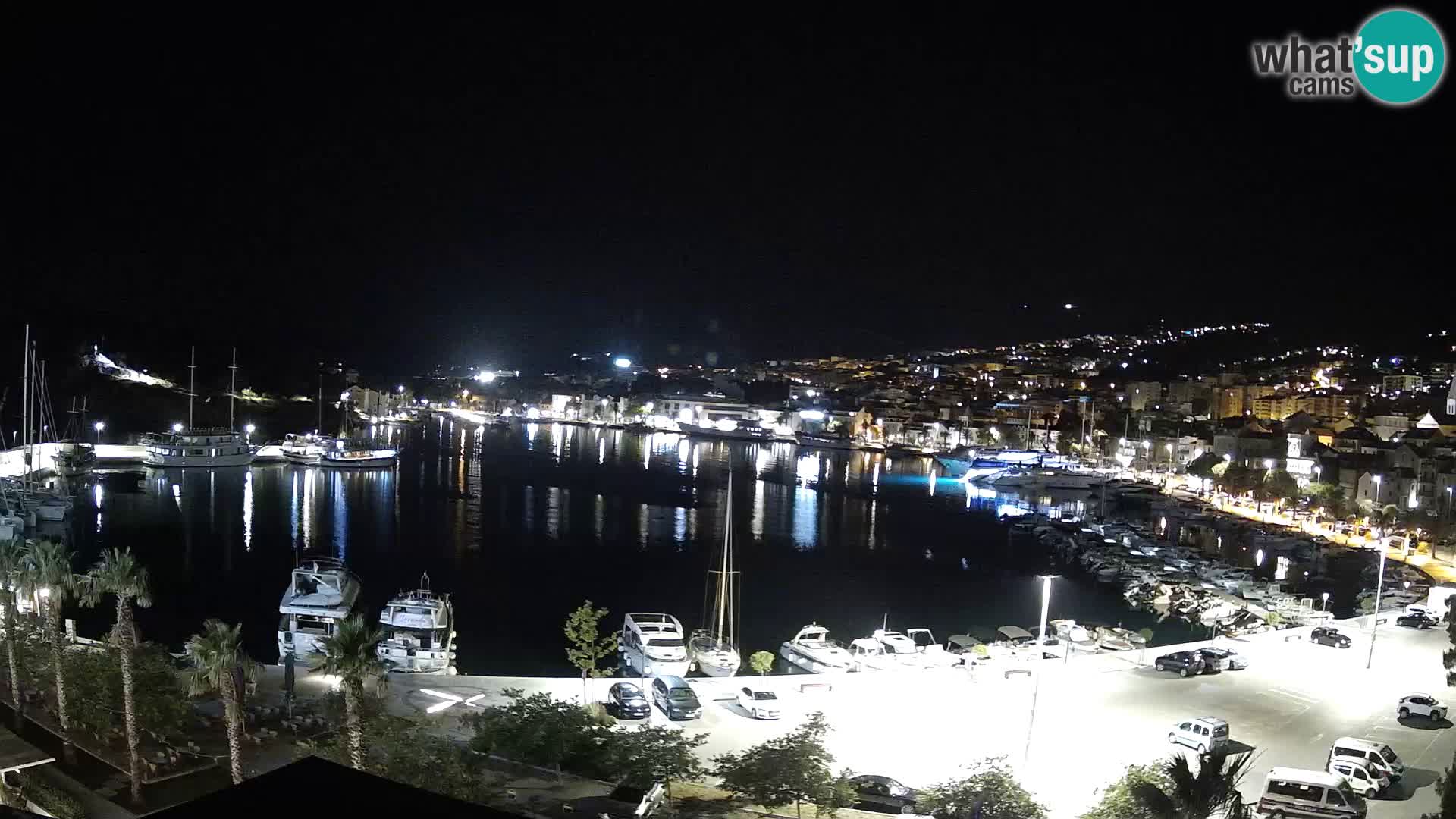 Webcam Makarska promenade de bord de mer