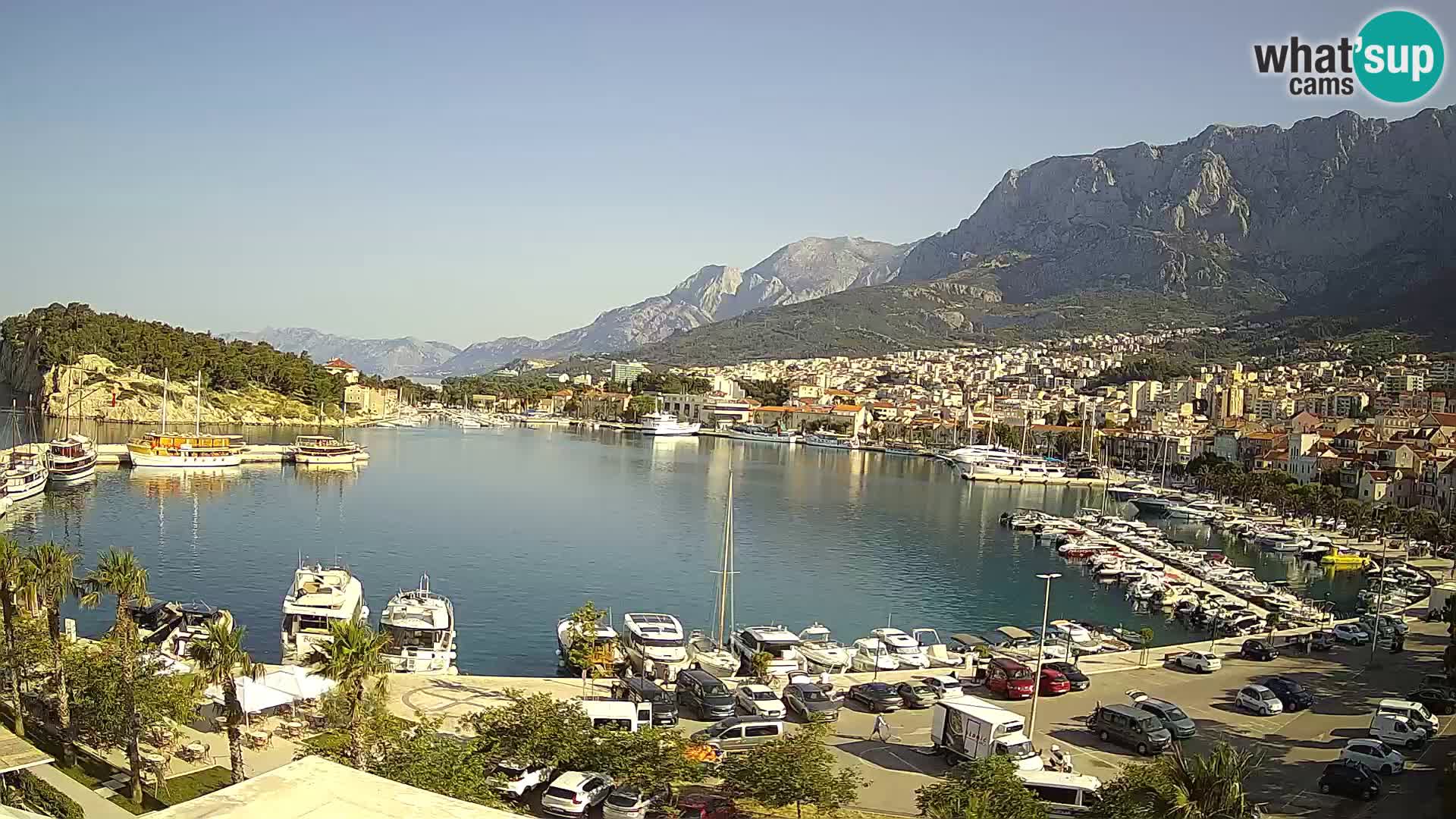 Webcam Makarska ‘s seaside promenade