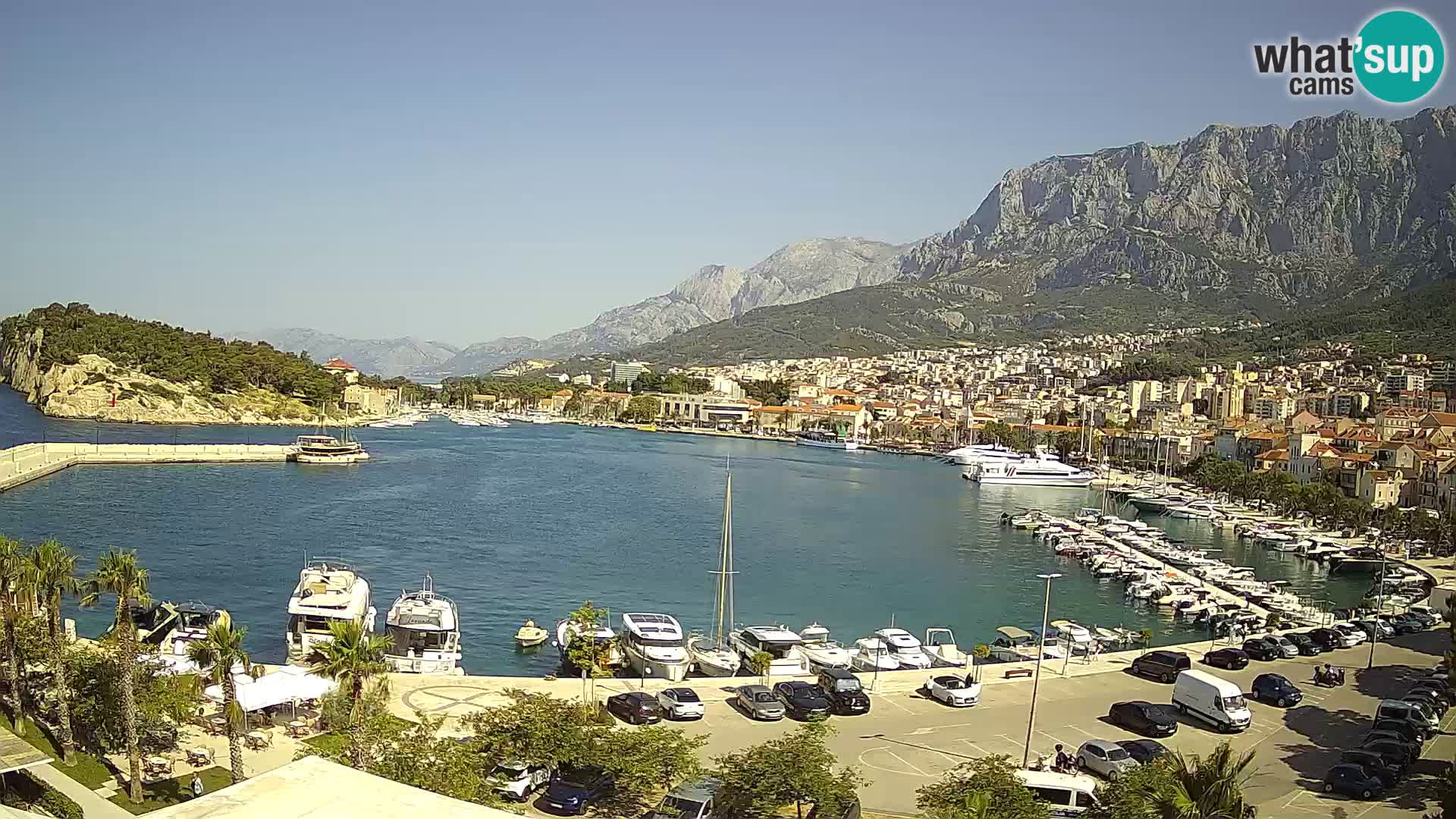 Webcam Makarska ‘s seaside promenade