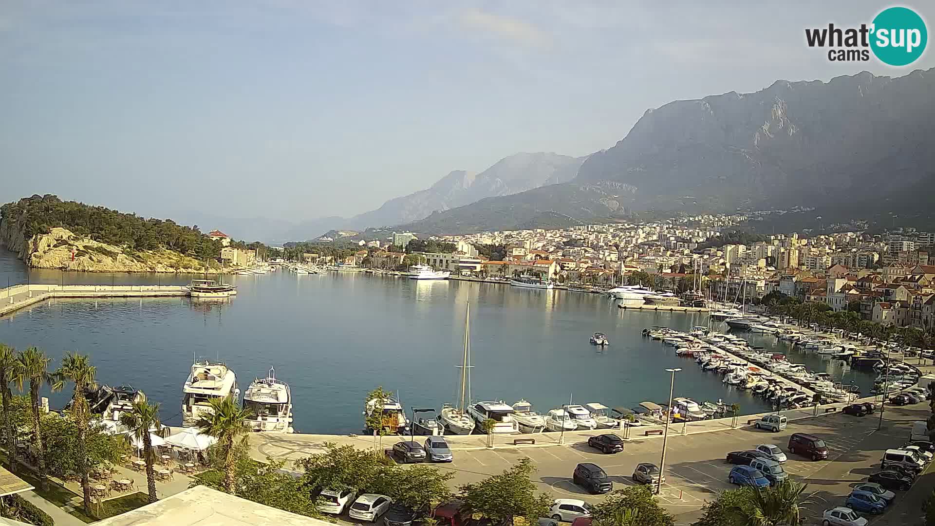 Webcam Makarska ‘s seaside promenade