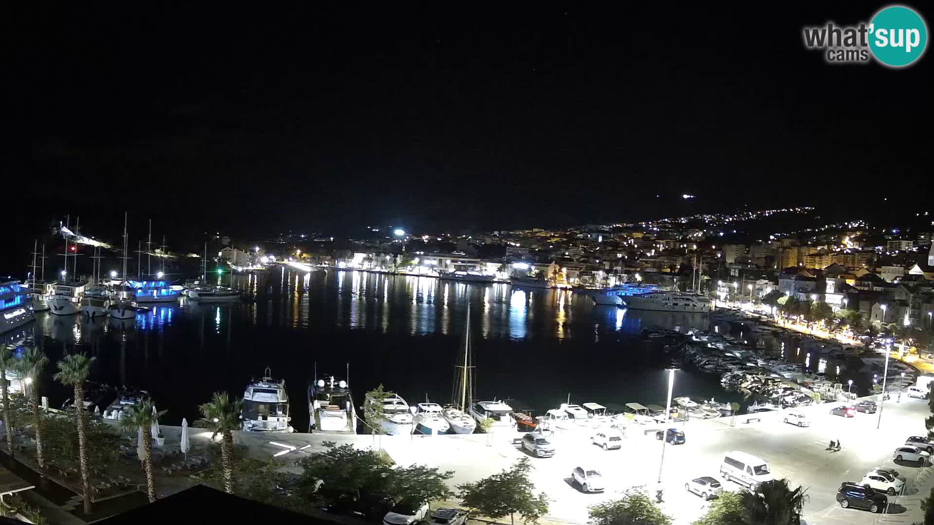 Webcam Makarska promenade de bord de mer