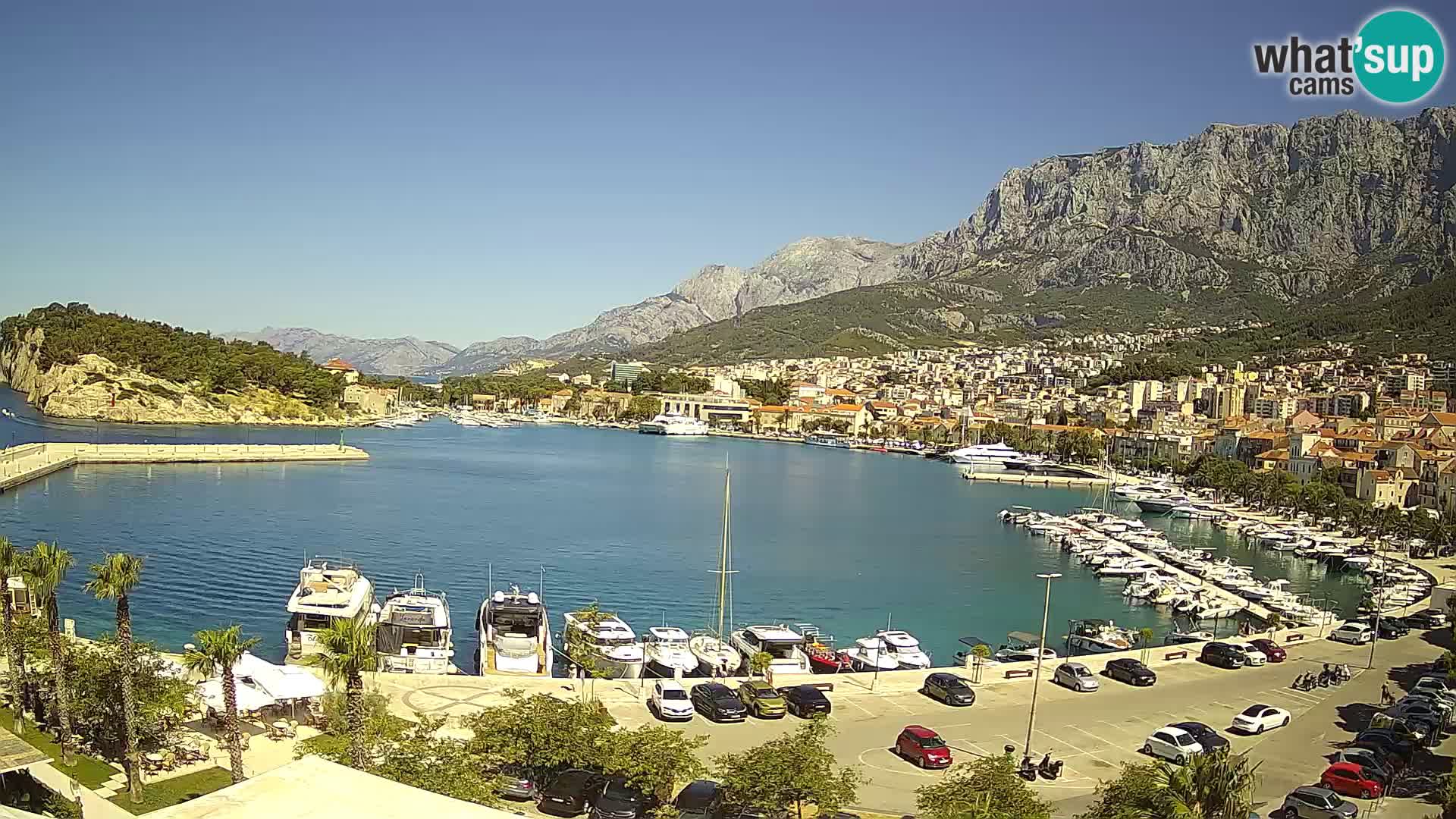 Webcam Makarska ‘s seaside promenade