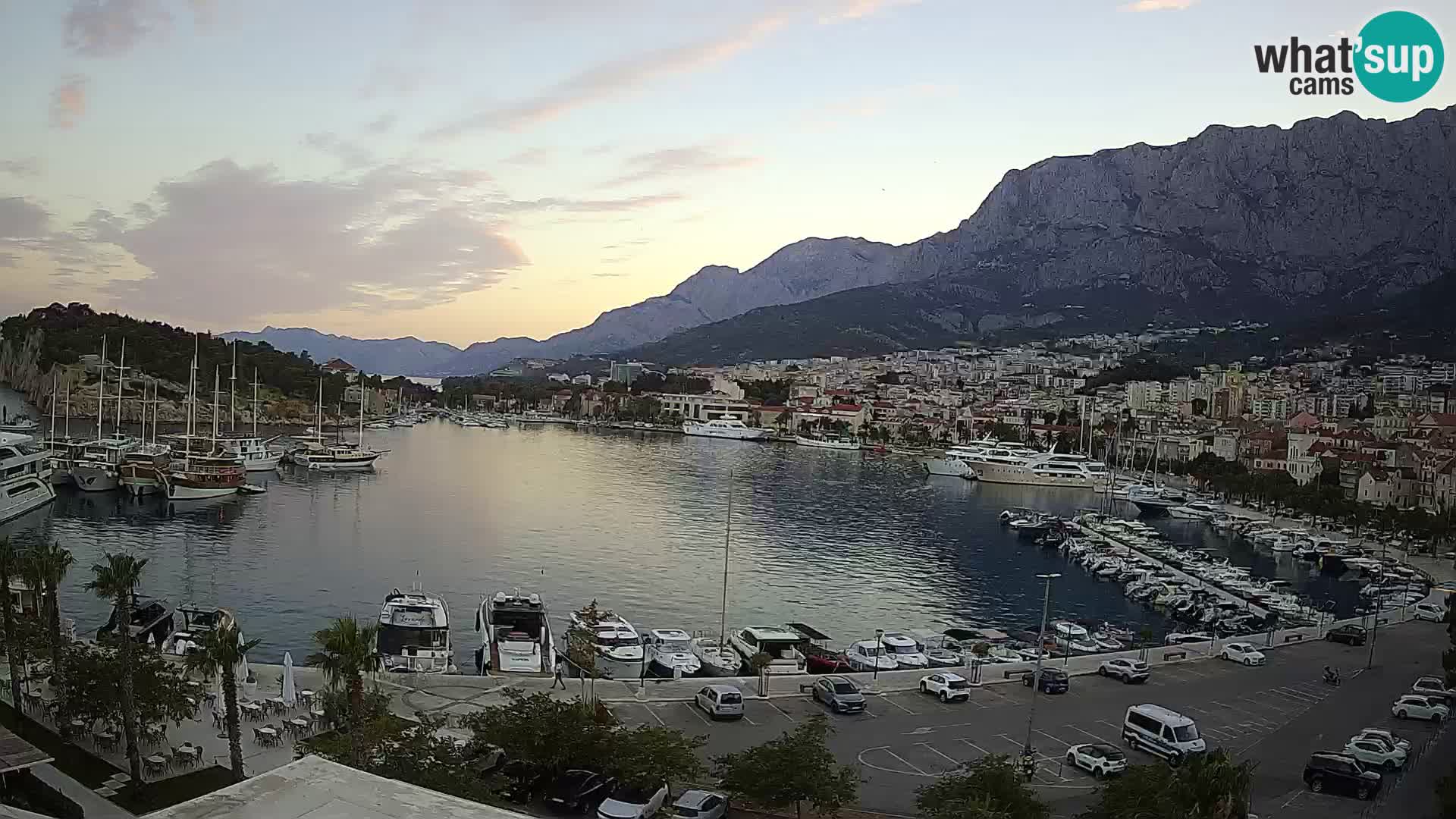 Webcam Makarska ‘s seaside promenade