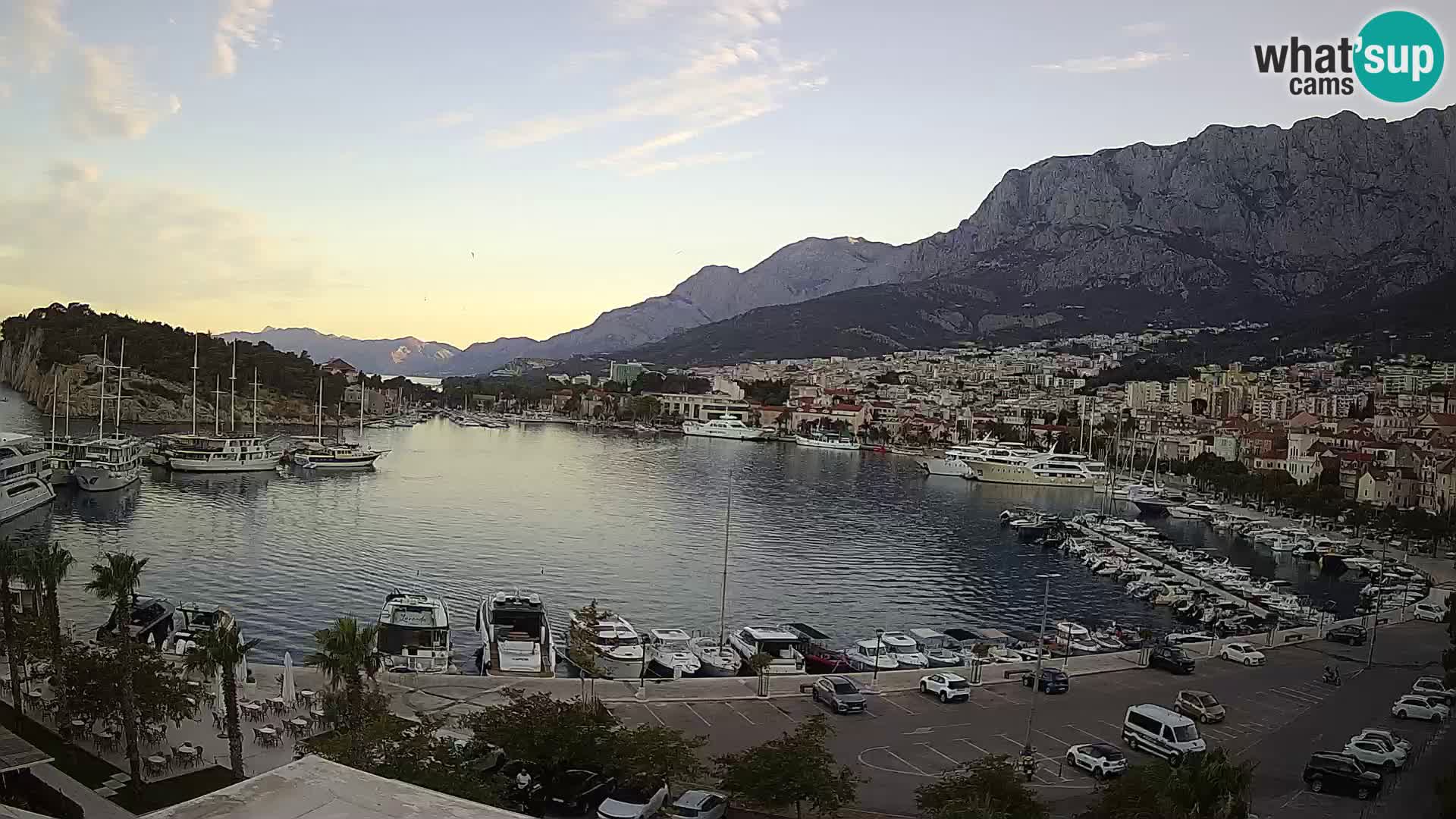 Webcam Makarska ‘s seaside promenade