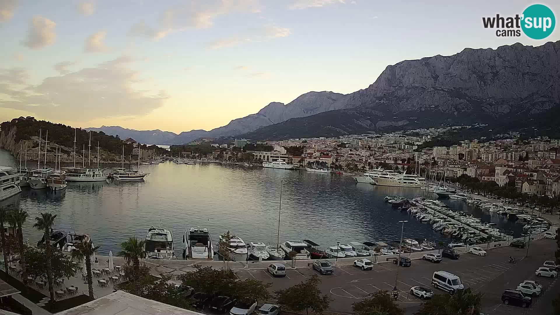 Webcam Makarska ‘s seaside promenade