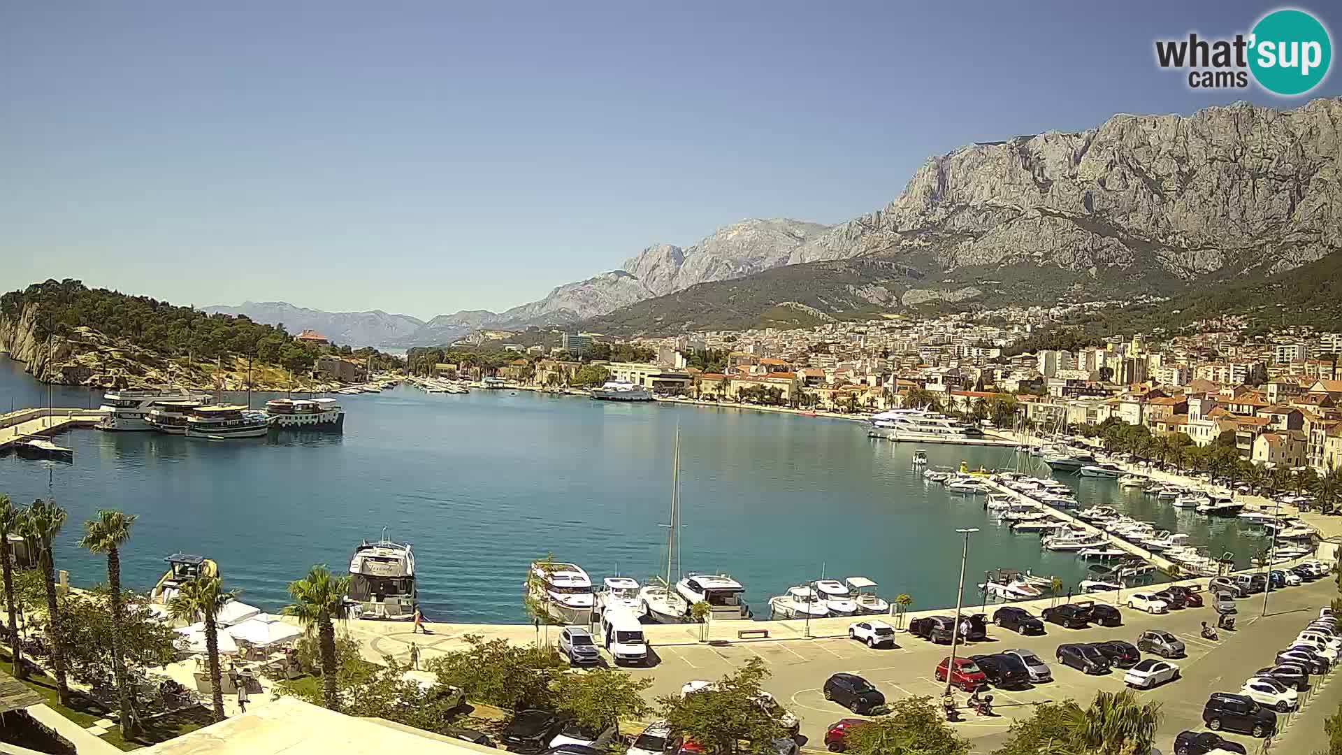 Webcam Makarska ‘s seaside promenade