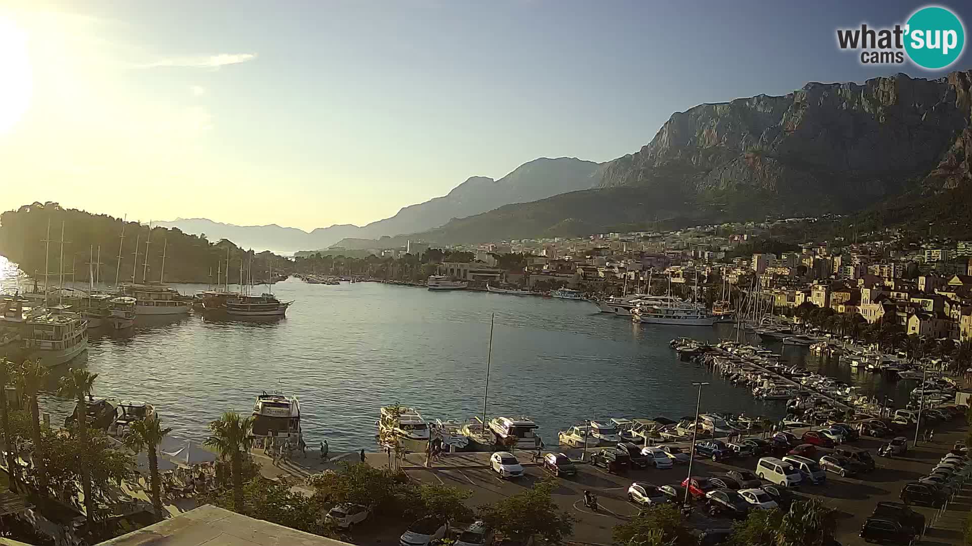 Webcam Makarska ‘s seaside promenade