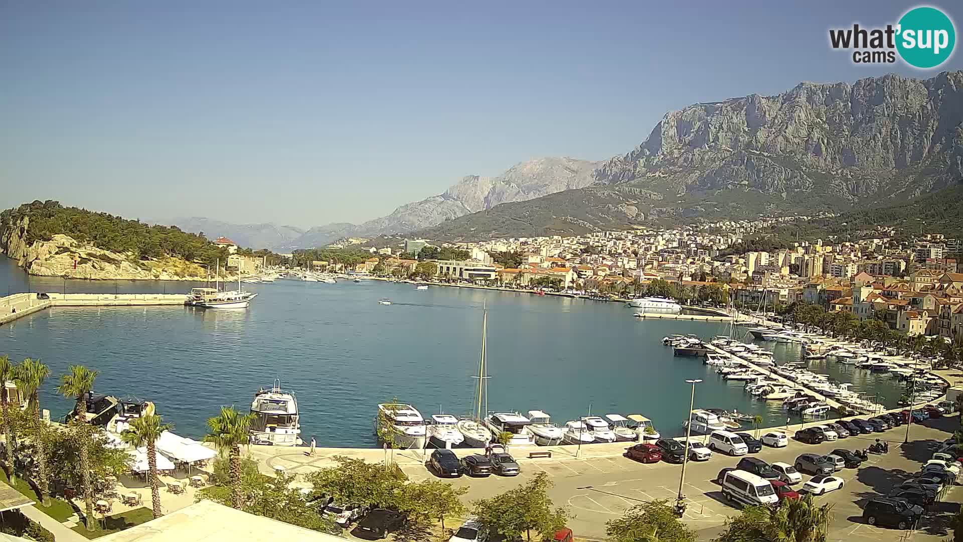 Webcam Makarska ‘s seaside promenade