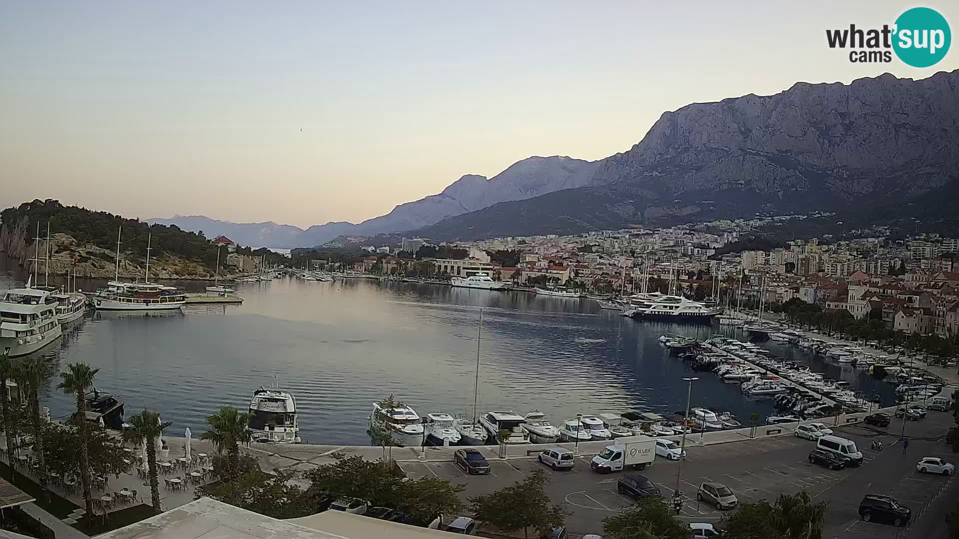 Webcam Makarska ‘s seaside promenade