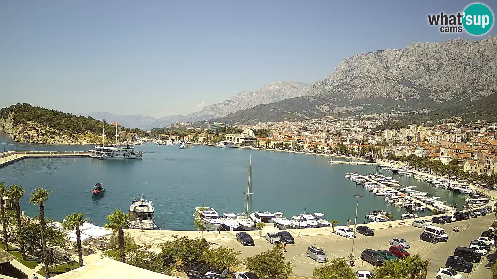 Webcam Makarska ‘s seaside promenade
