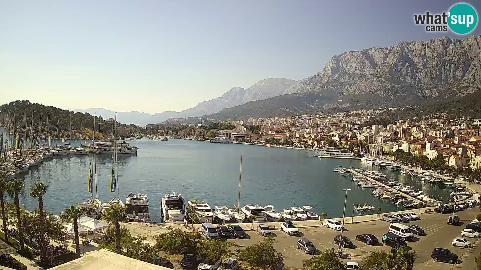 Webcam Makarska ‘s seaside promenade