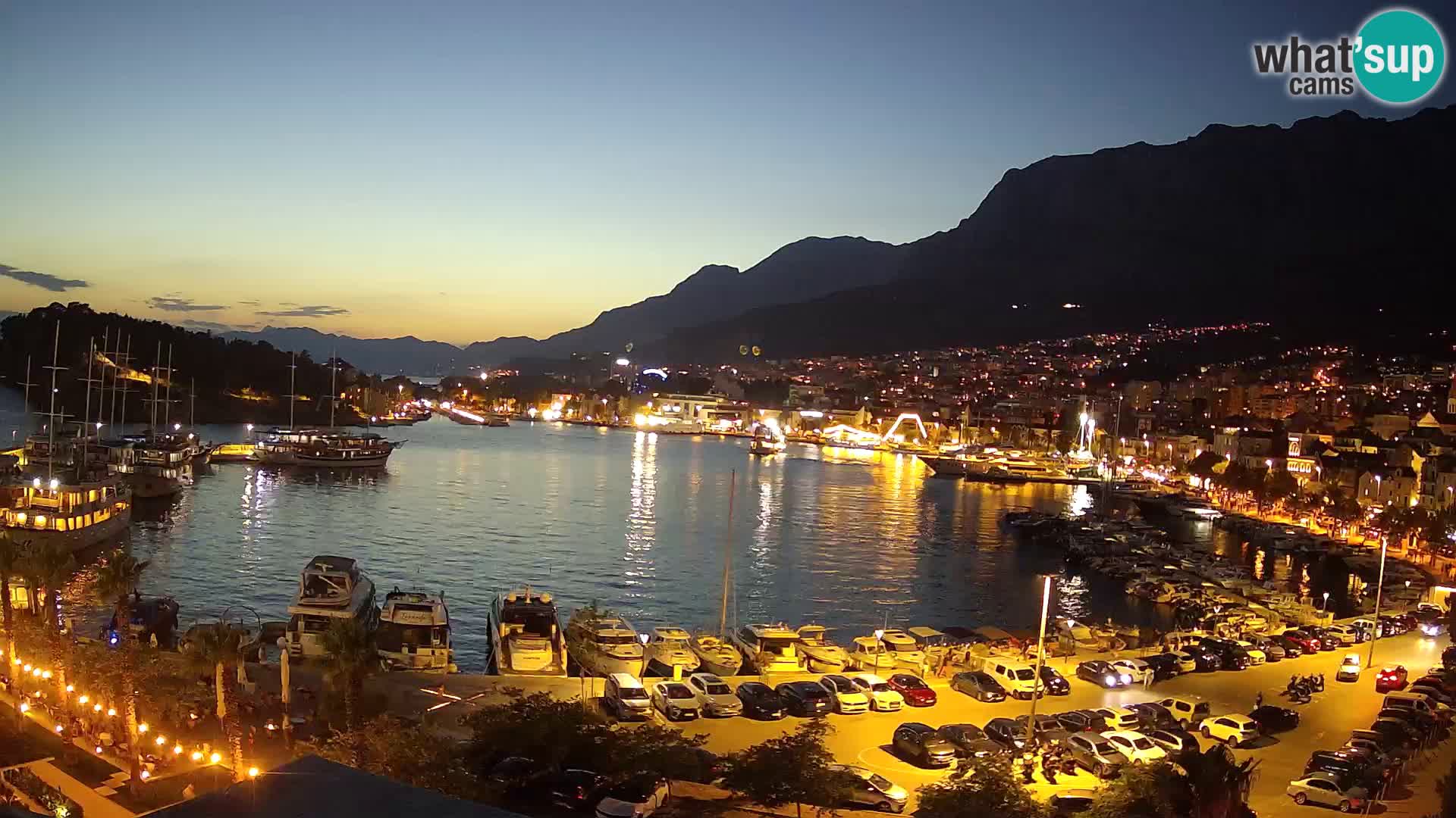 Webcam Makarska paseo junto al mar