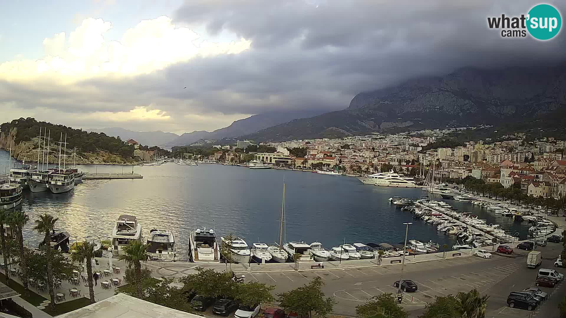 Webcam Makarska promenade de bord de mer
