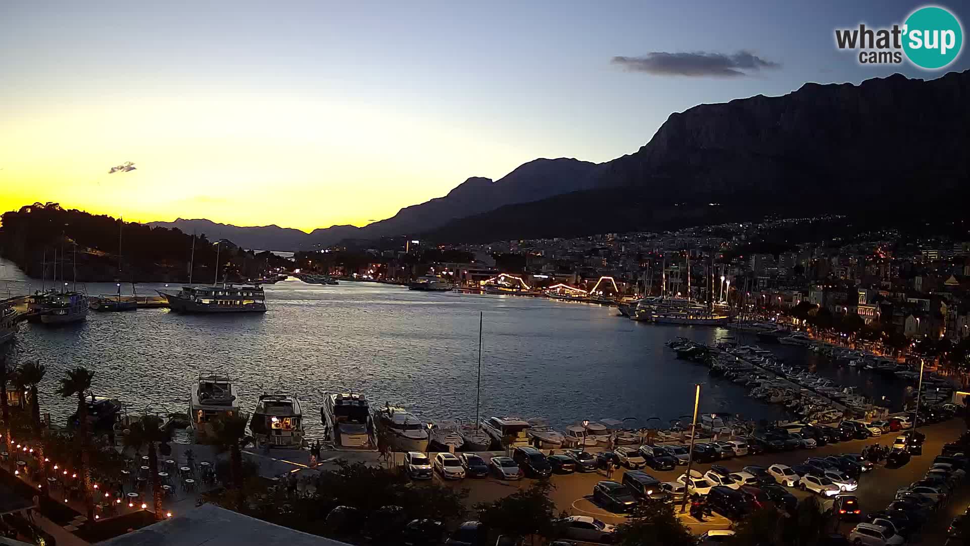 Webcam Makarska ‘s seaside promenade