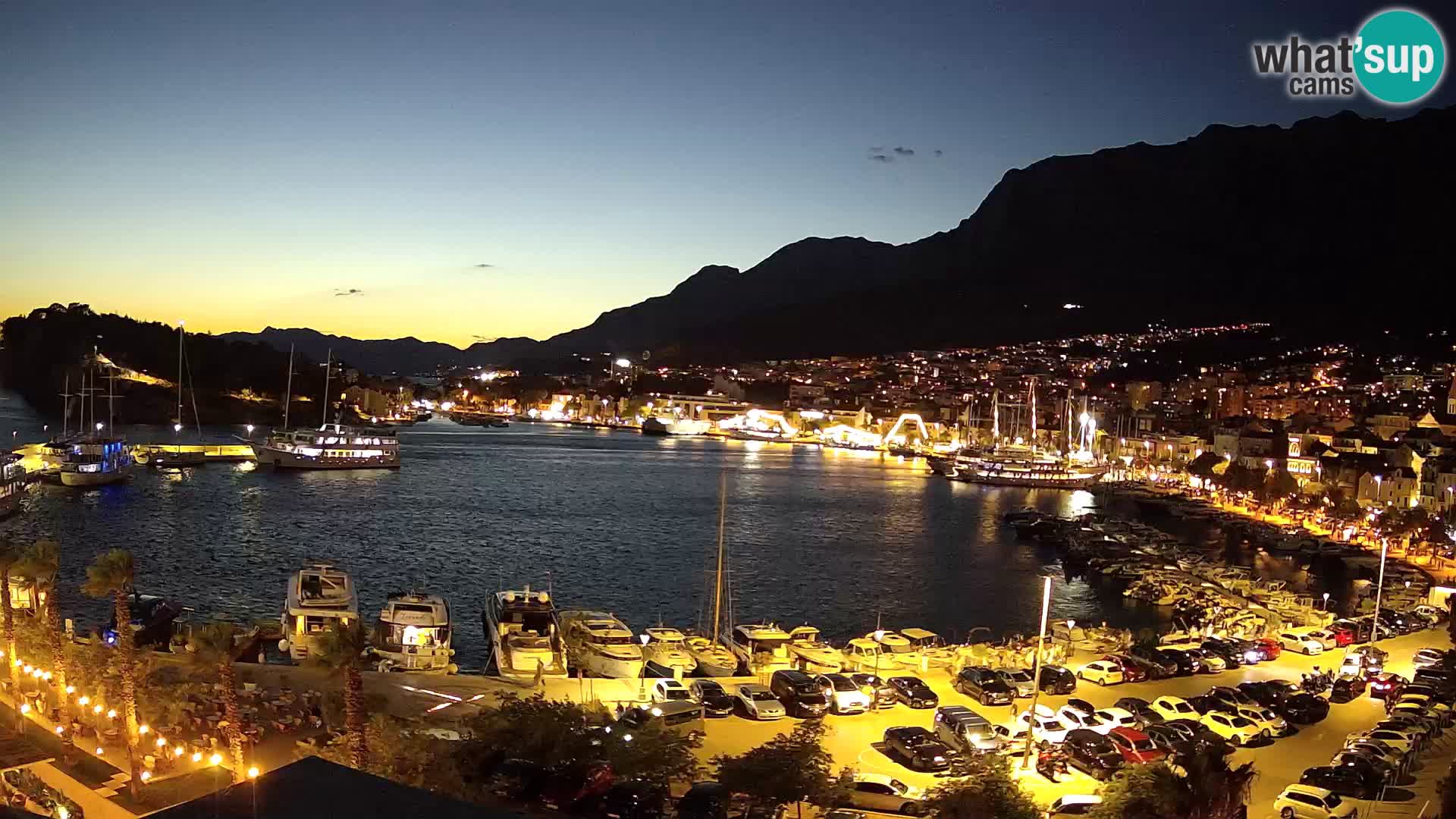 Webcam Makarska ‘s seaside promenade