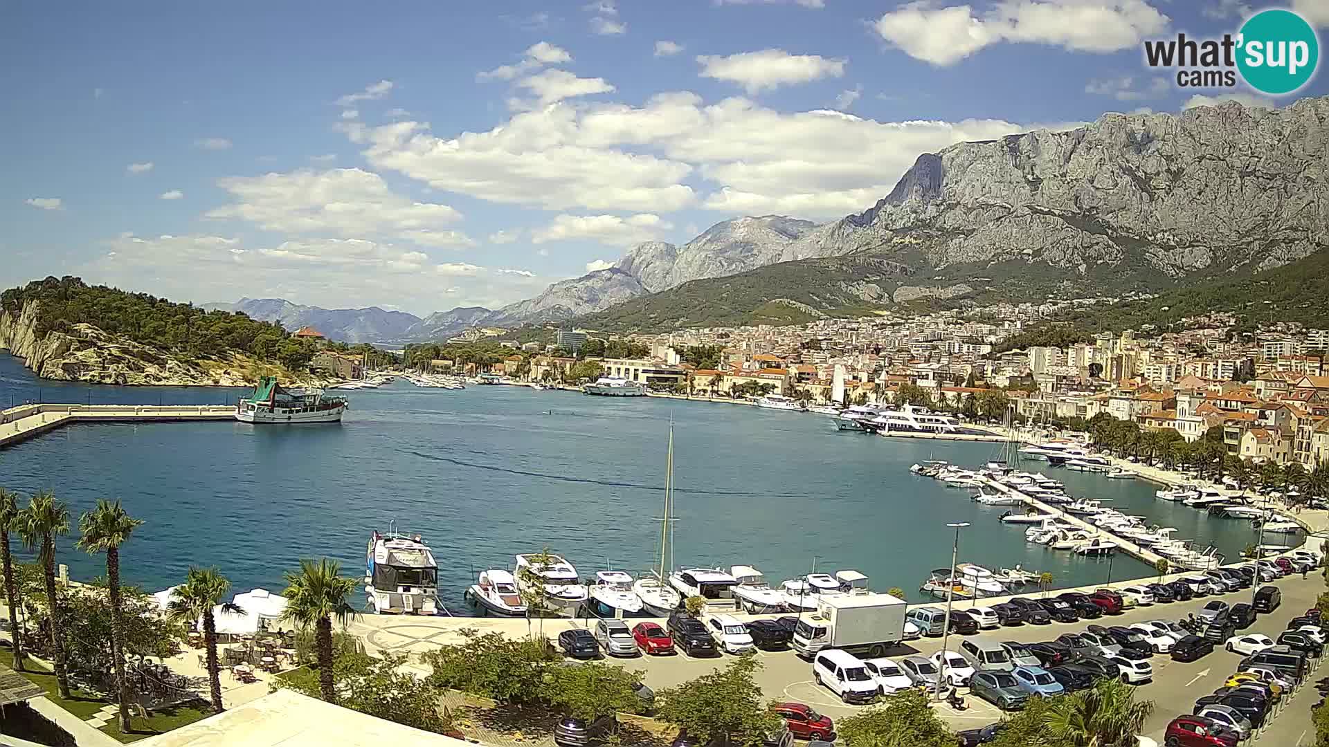 Webcam Makarska ‘s seaside promenade