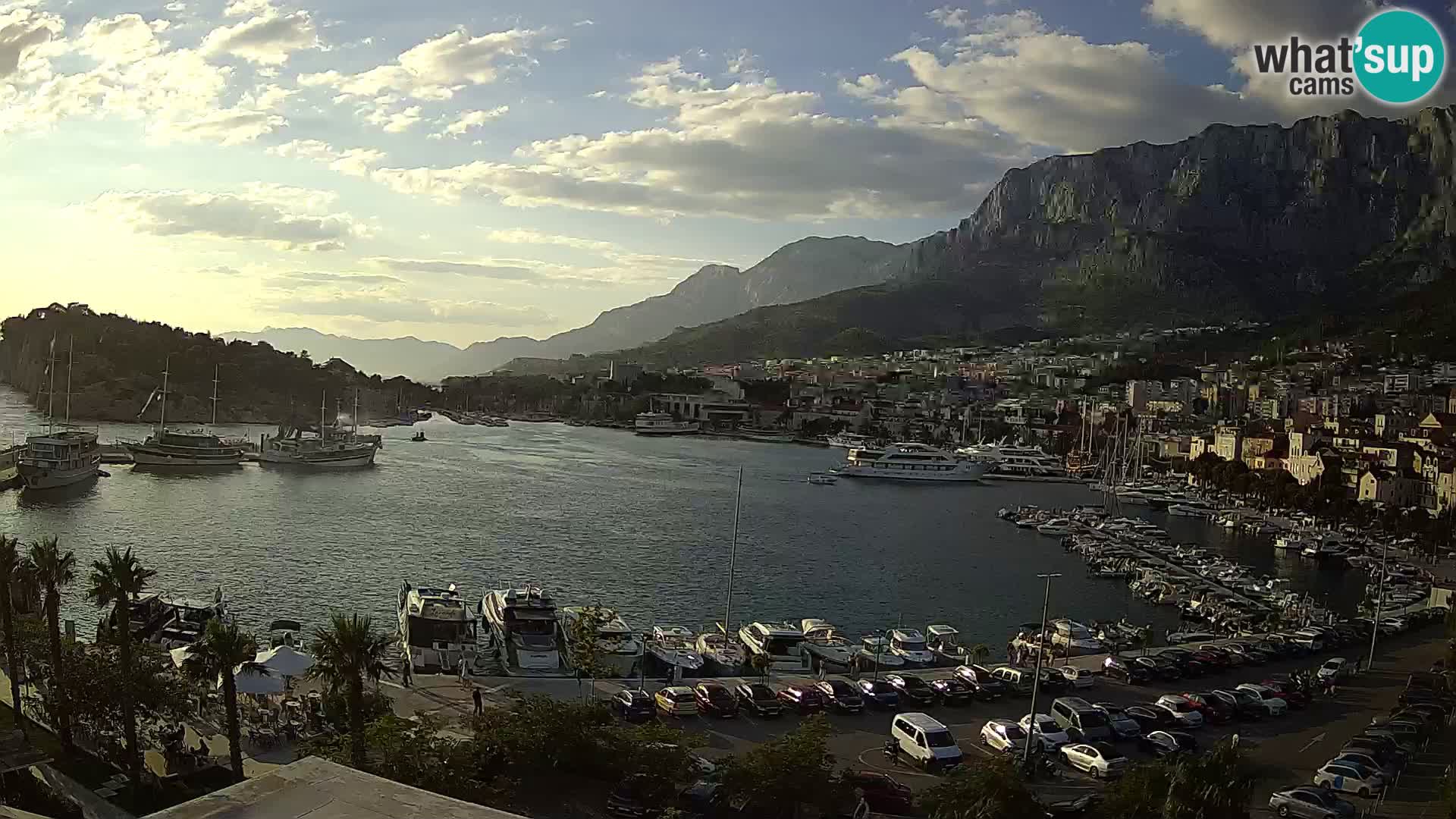 Webcam Makarska ‘s seaside promenade