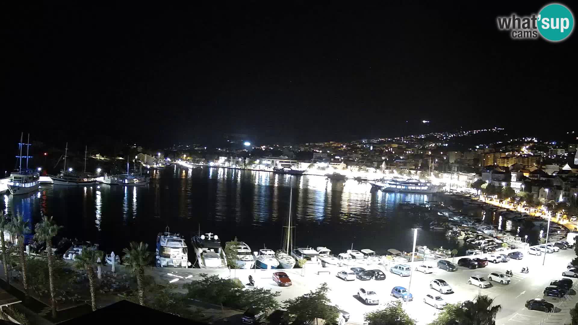 Webcam Makarska ‘s seaside promenade