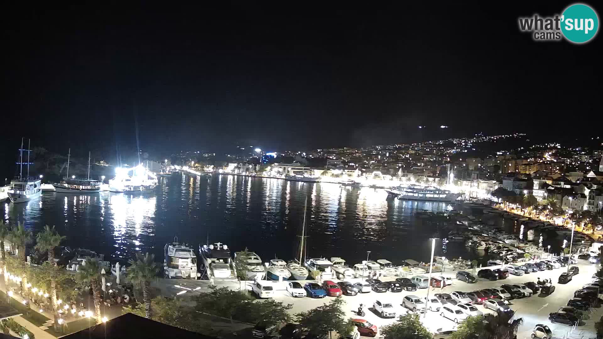Webcam Makarska promenade de bord de mer