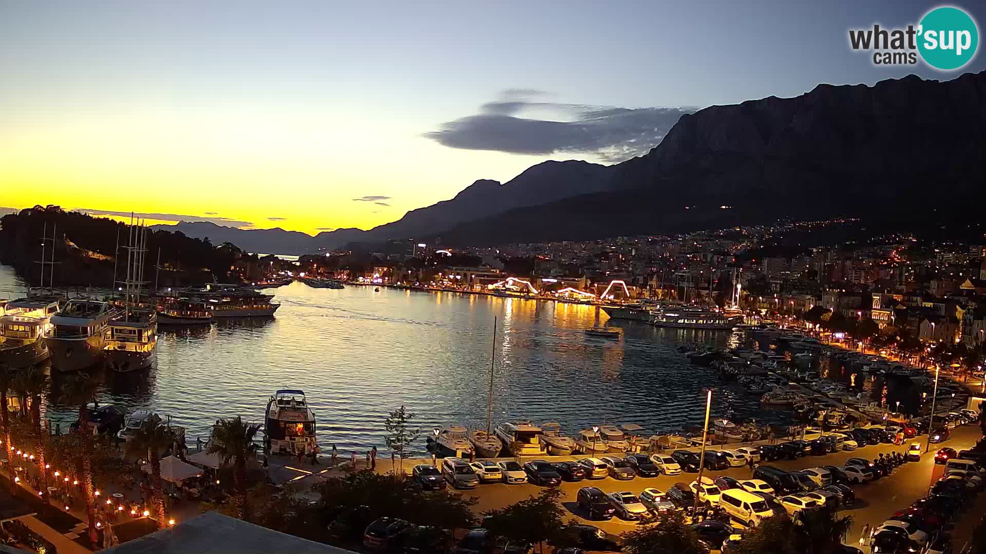 Webcam Makarska ‘s seaside promenade