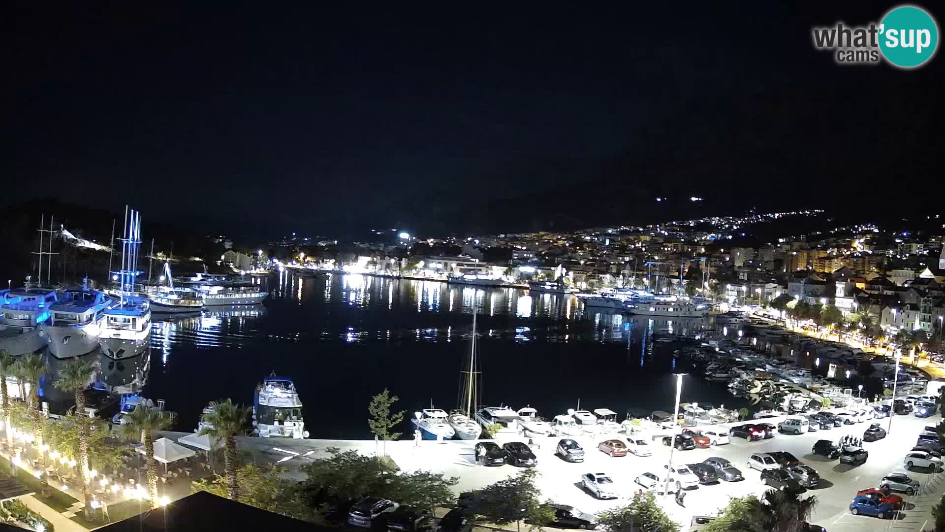 Webcam Makarska promenade de bord de mer