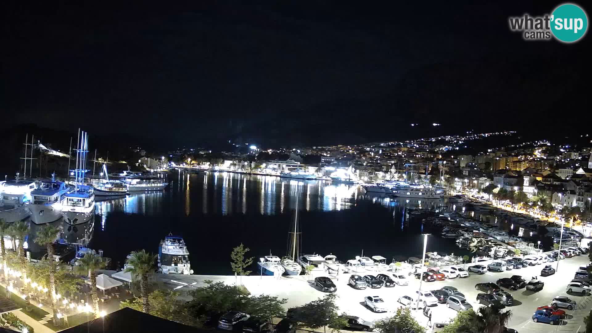 Webcam Makarska promenade de bord de mer