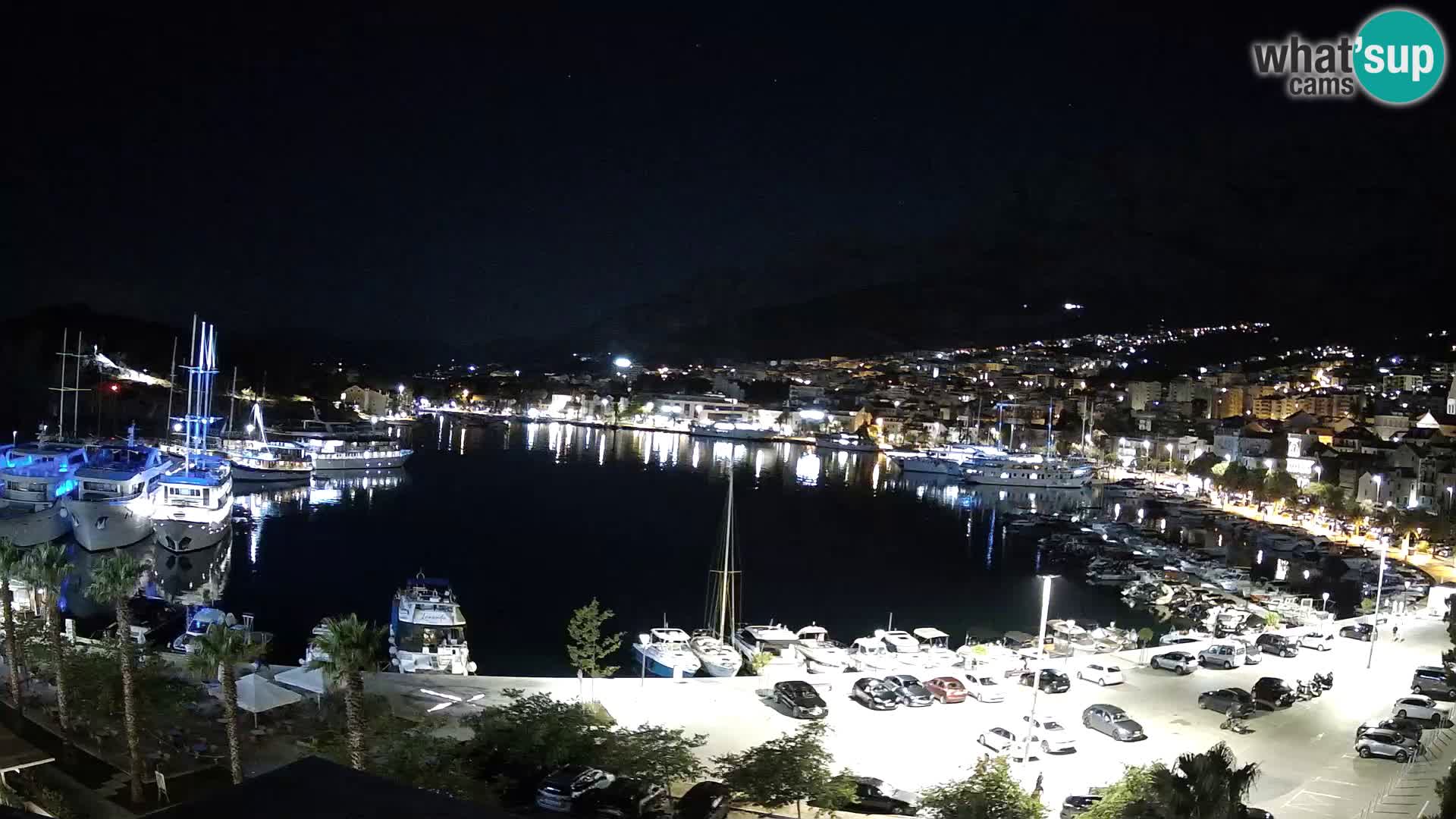 Webcam Makarska ‘s seaside promenade