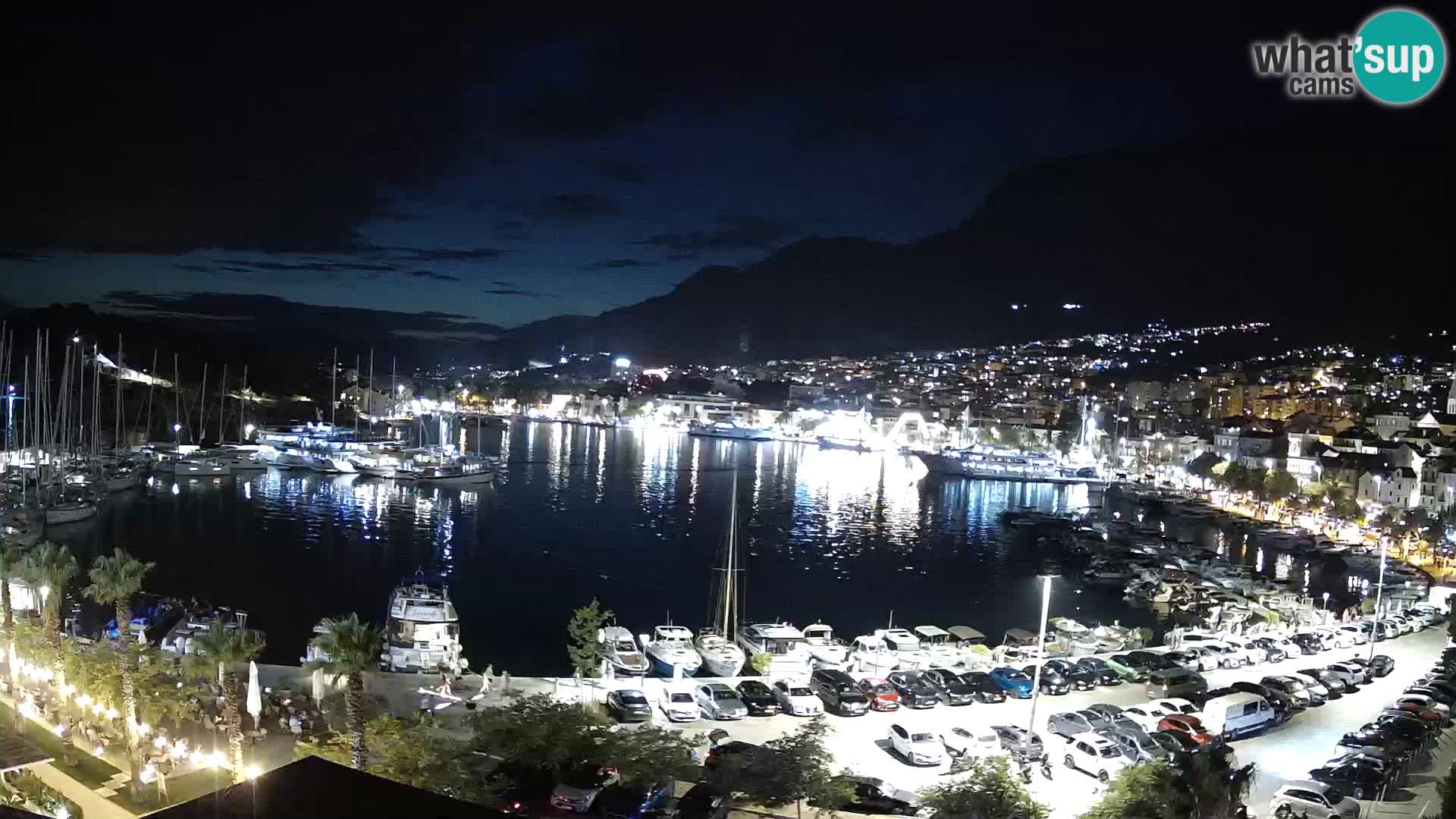 Webcam Makarska ‘s seaside promenade