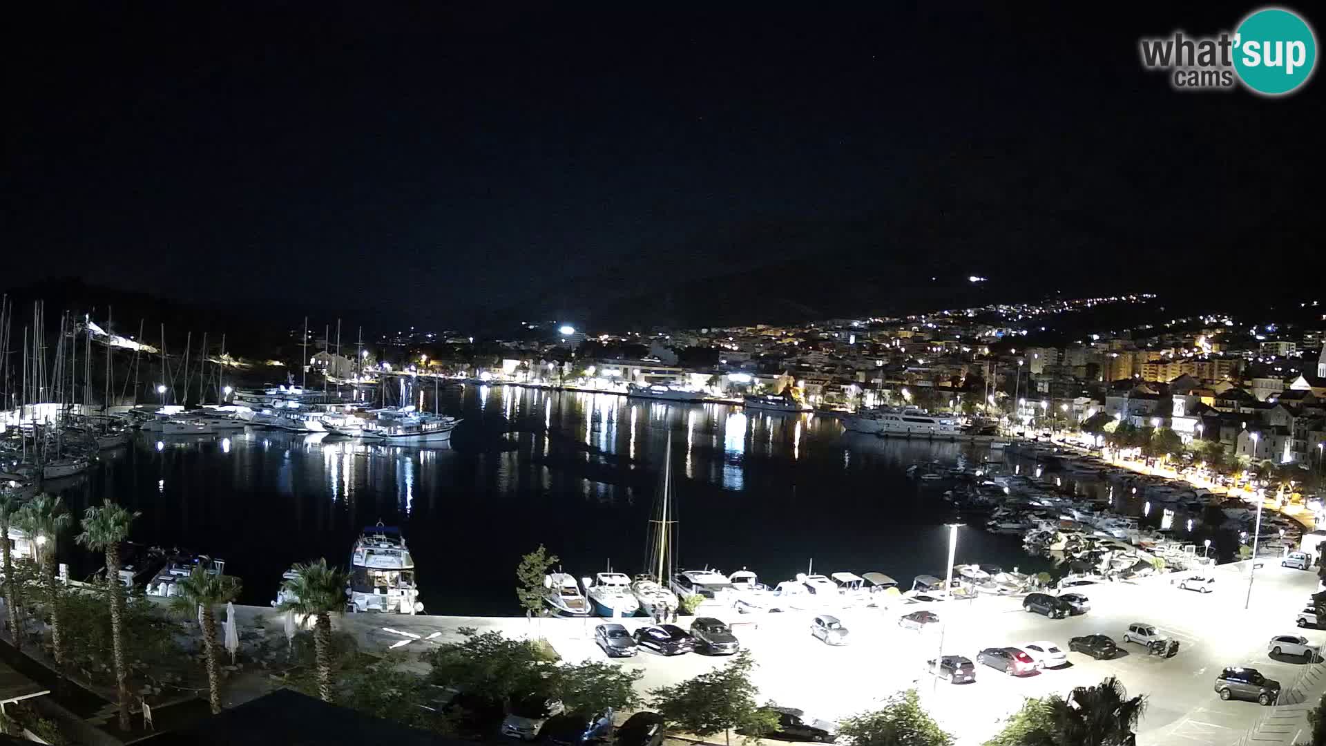 Webcam Makarska promenade de bord de mer