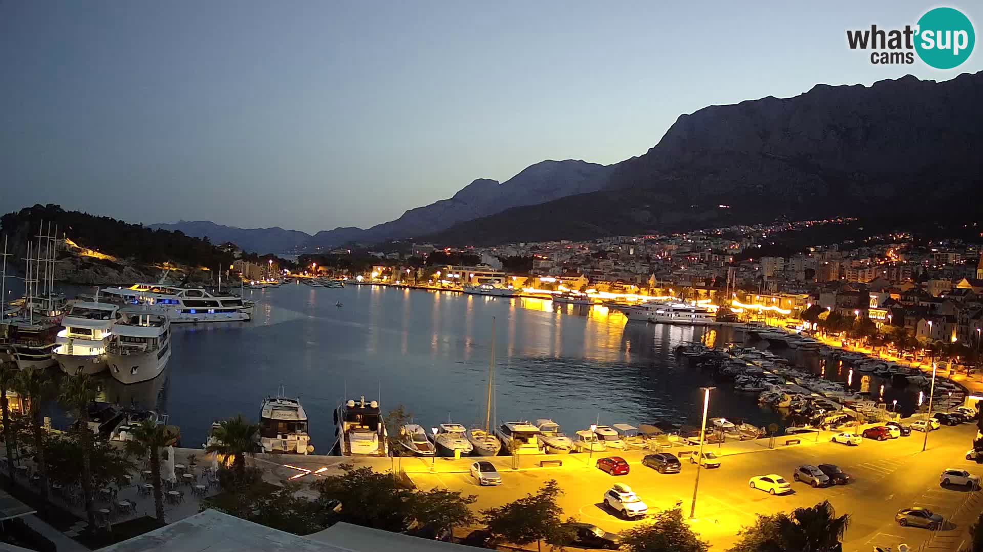 Webcam Makarska ‘s seaside promenade