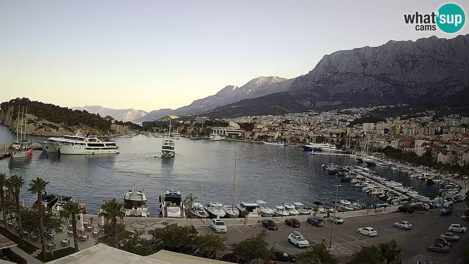 Webcam Makarska ‘s seaside promenade