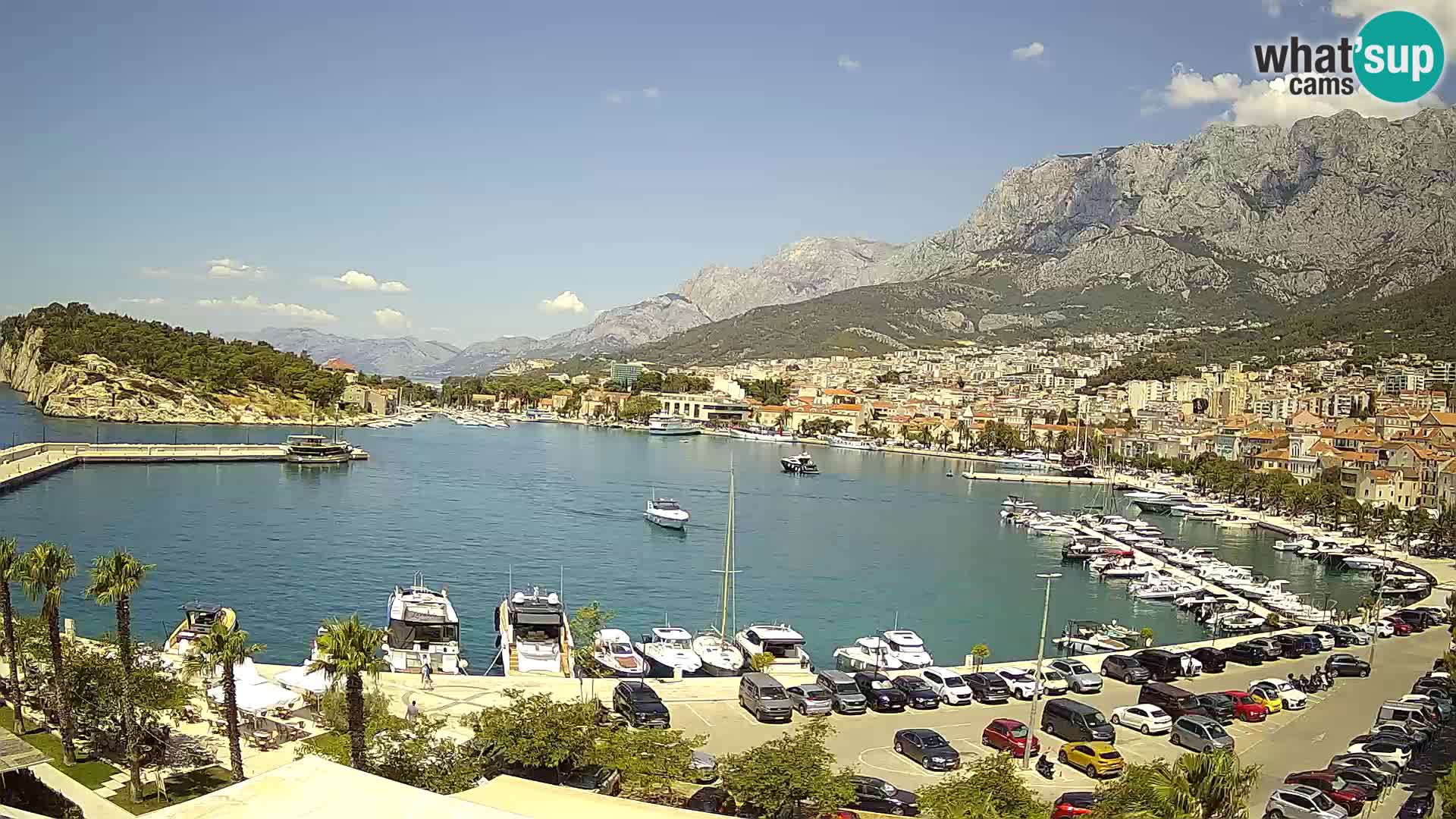 Webcam Makarska ‘s seaside promenade