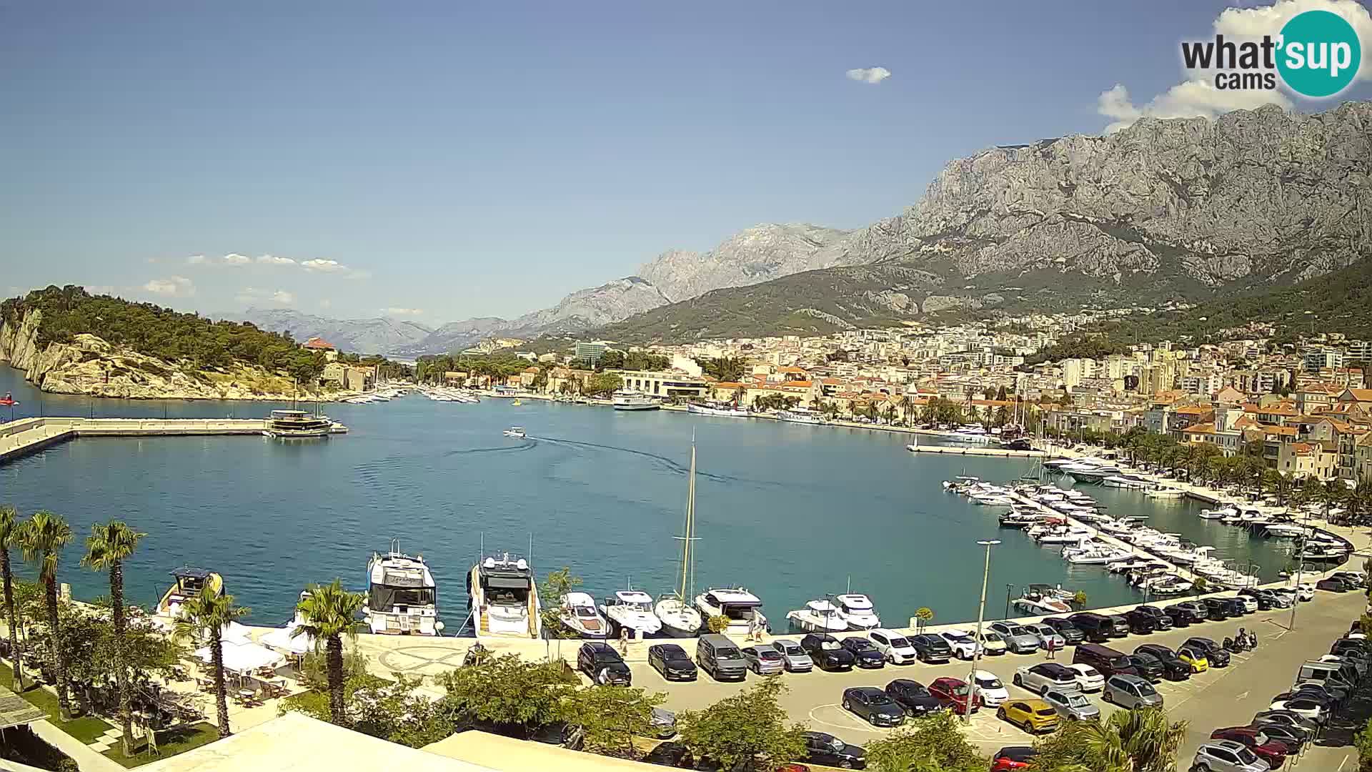 Webcam Makarska ‘s seaside promenade
