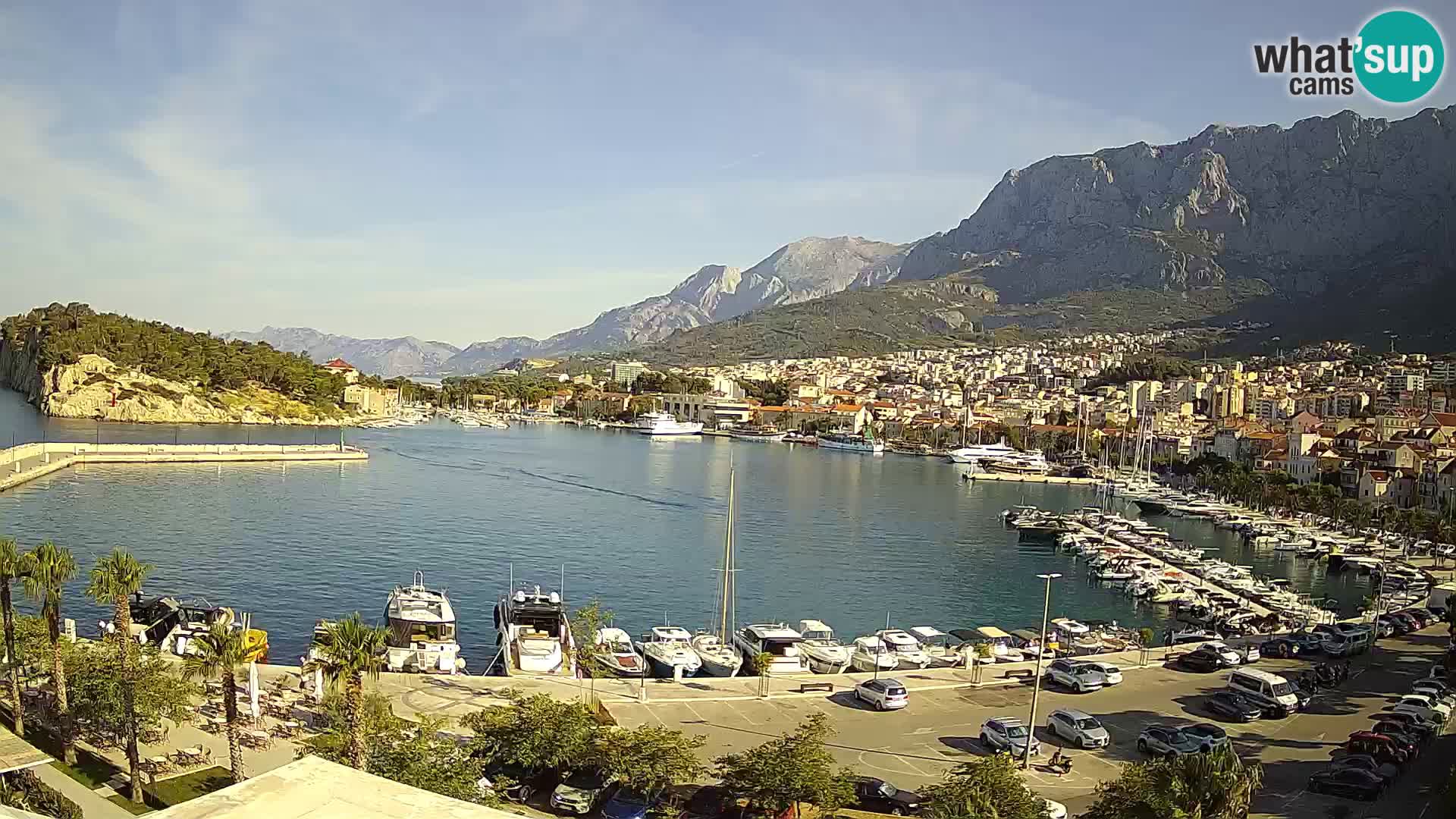 Webcam Makarska ‘s seaside promenade