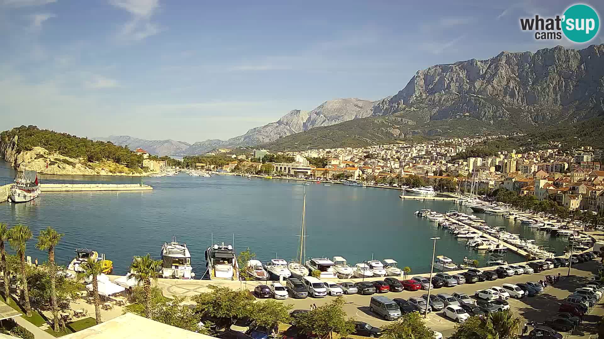 Webcam Makarska ‘s seaside promenade