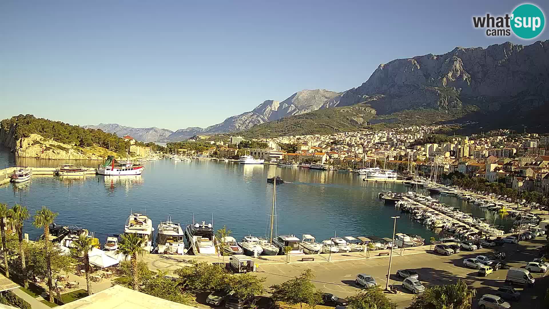 Webcam Makarska ‘s seaside promenade