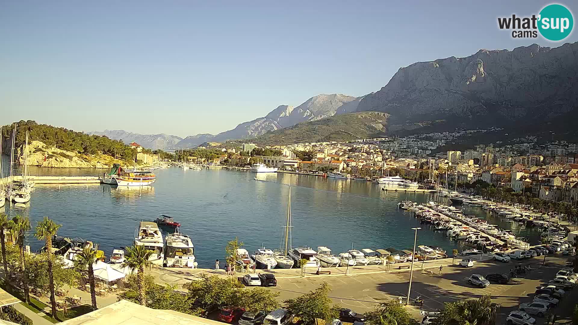 Webcam Makarska ‘s seaside promenade