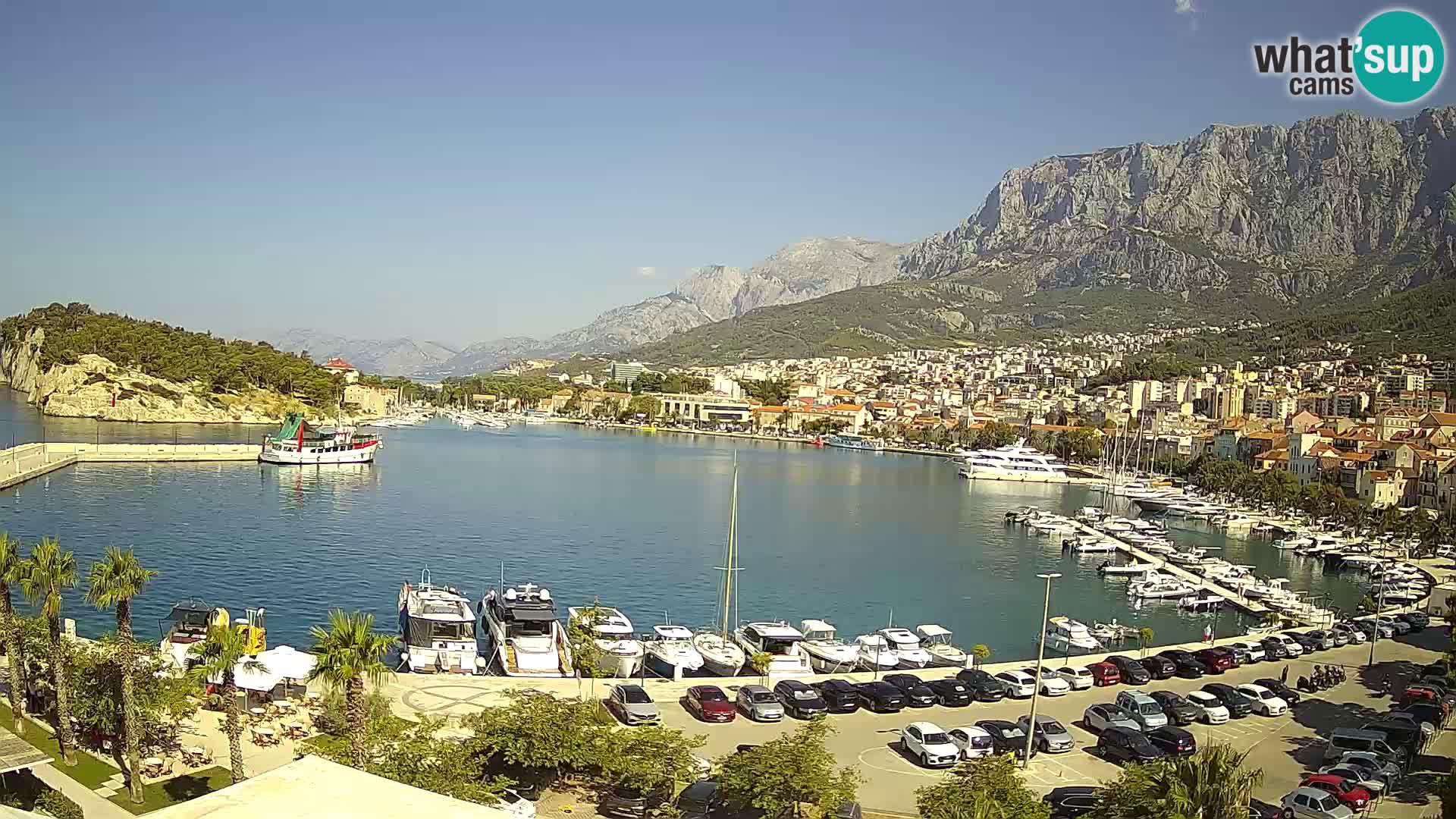 Webcam Makarska ‘s seaside promenade