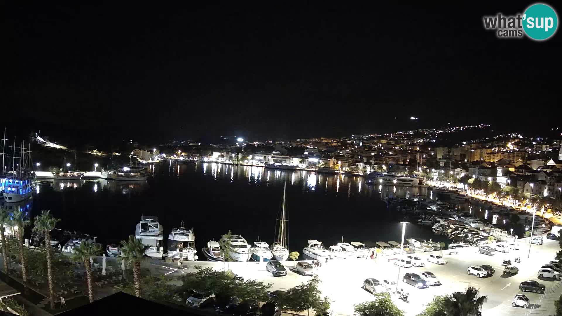 Webcam Makarska promenade de bord de mer