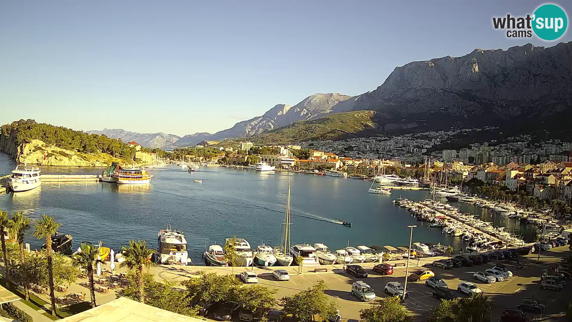 Webcam Makarska ‘s seaside promenade