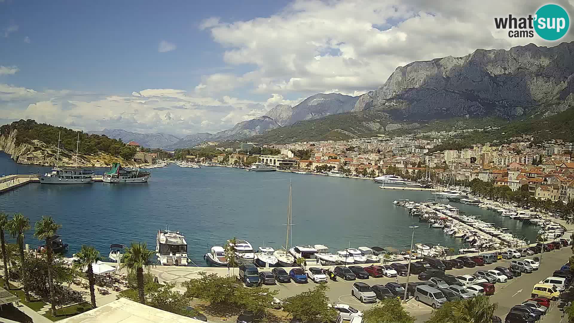 Webcam Makarska ‘s seaside promenade
