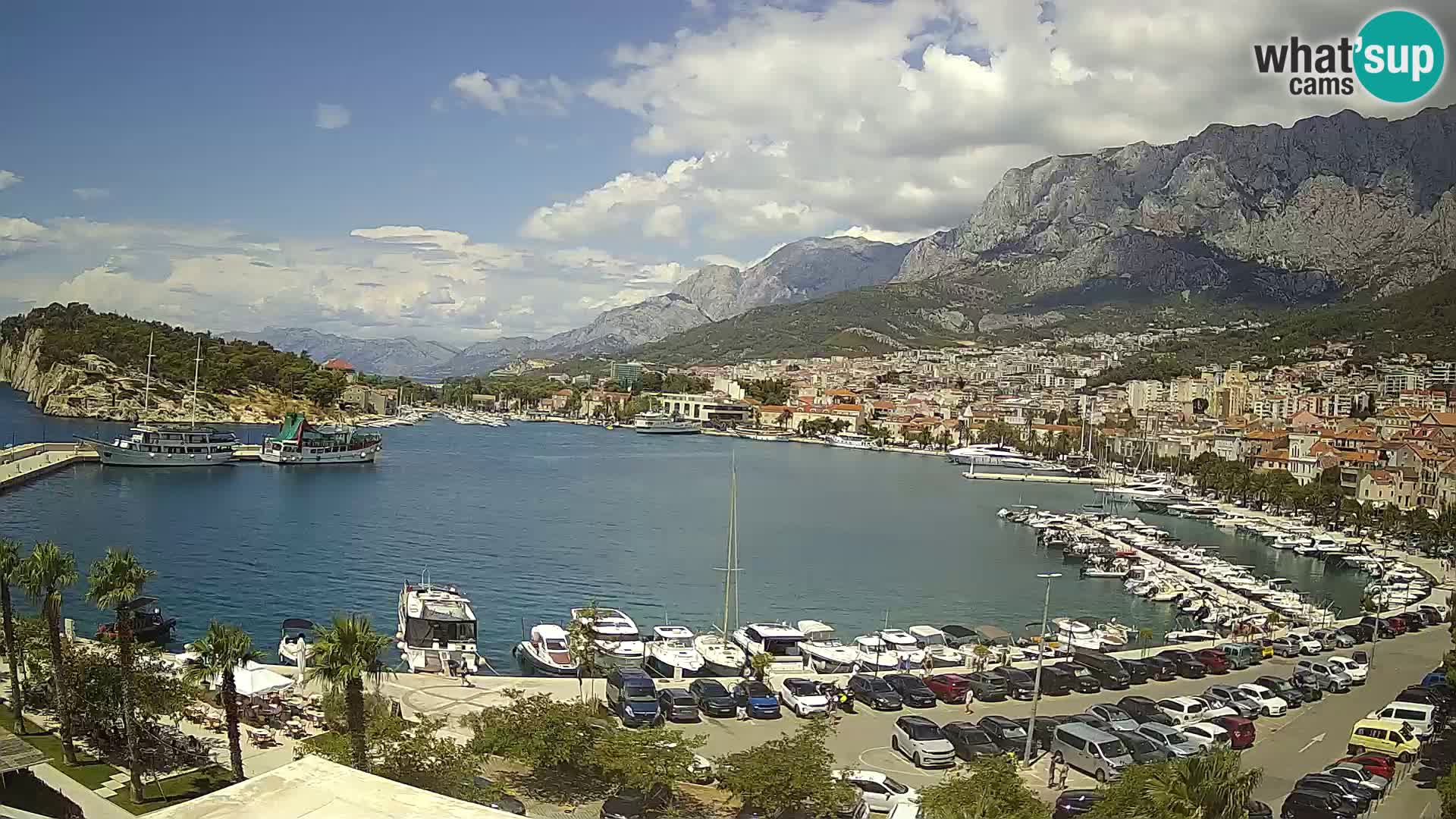 Webcam Makarska ‘s seaside promenade