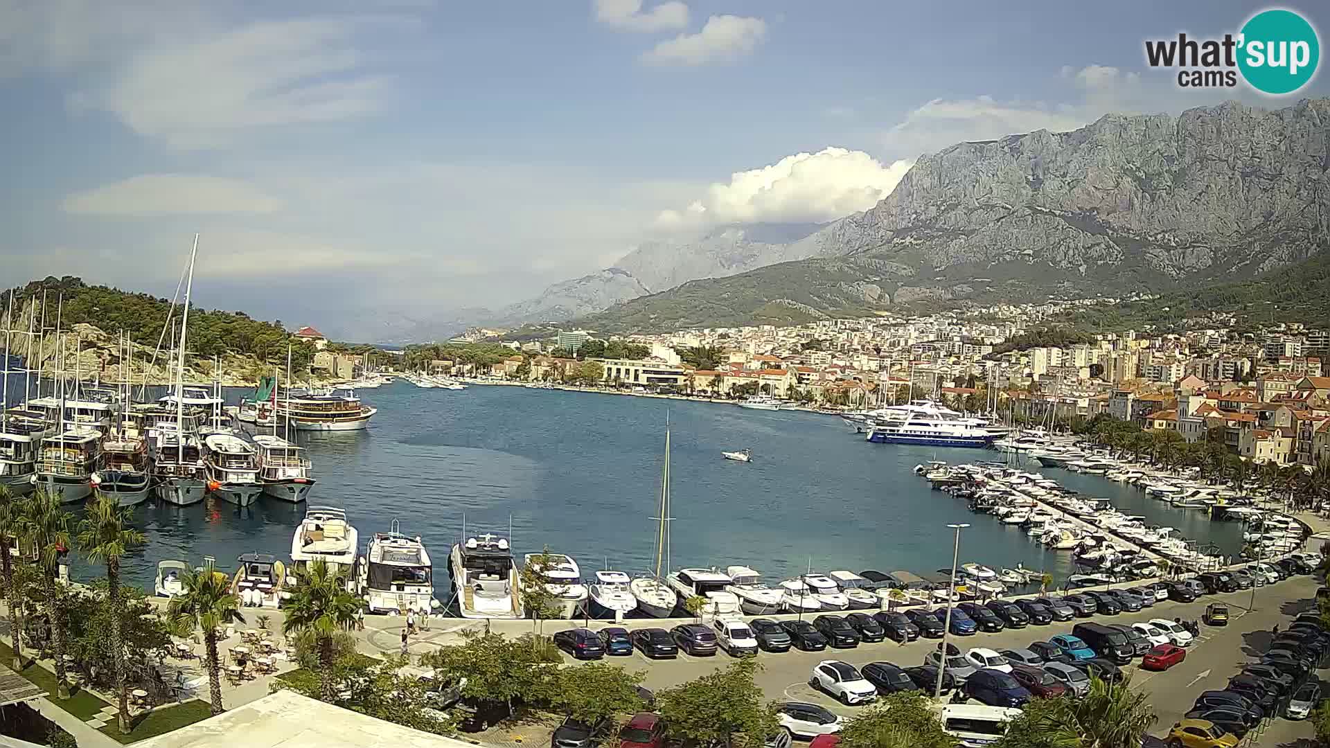 Webcam Makarska ‘s seaside promenade