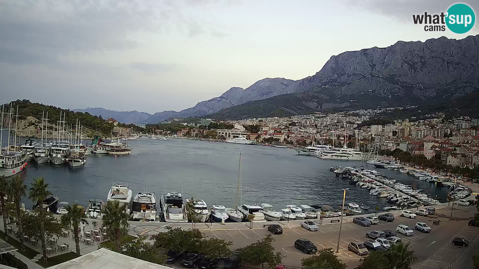 Webcam Makarska ‘s seaside promenade