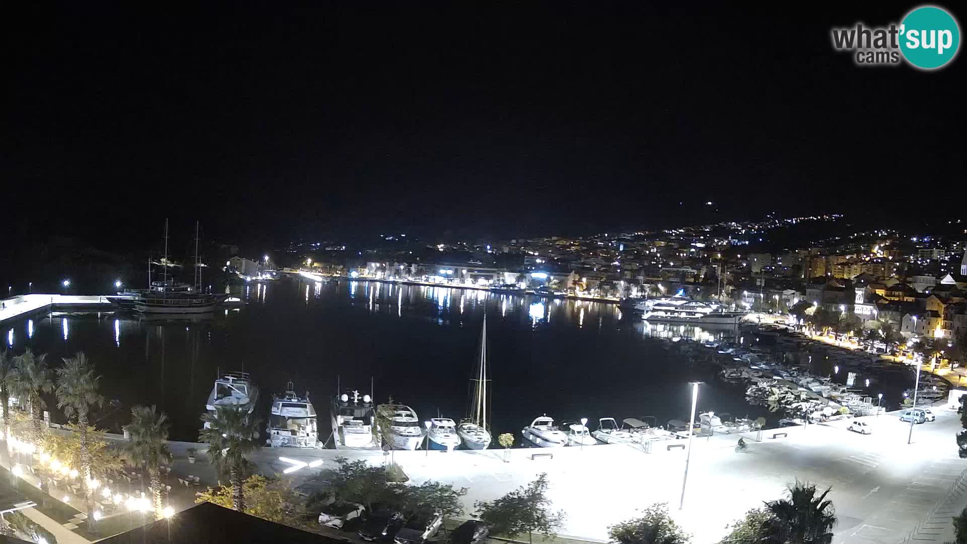 Webcam Makarska promenade de bord de mer