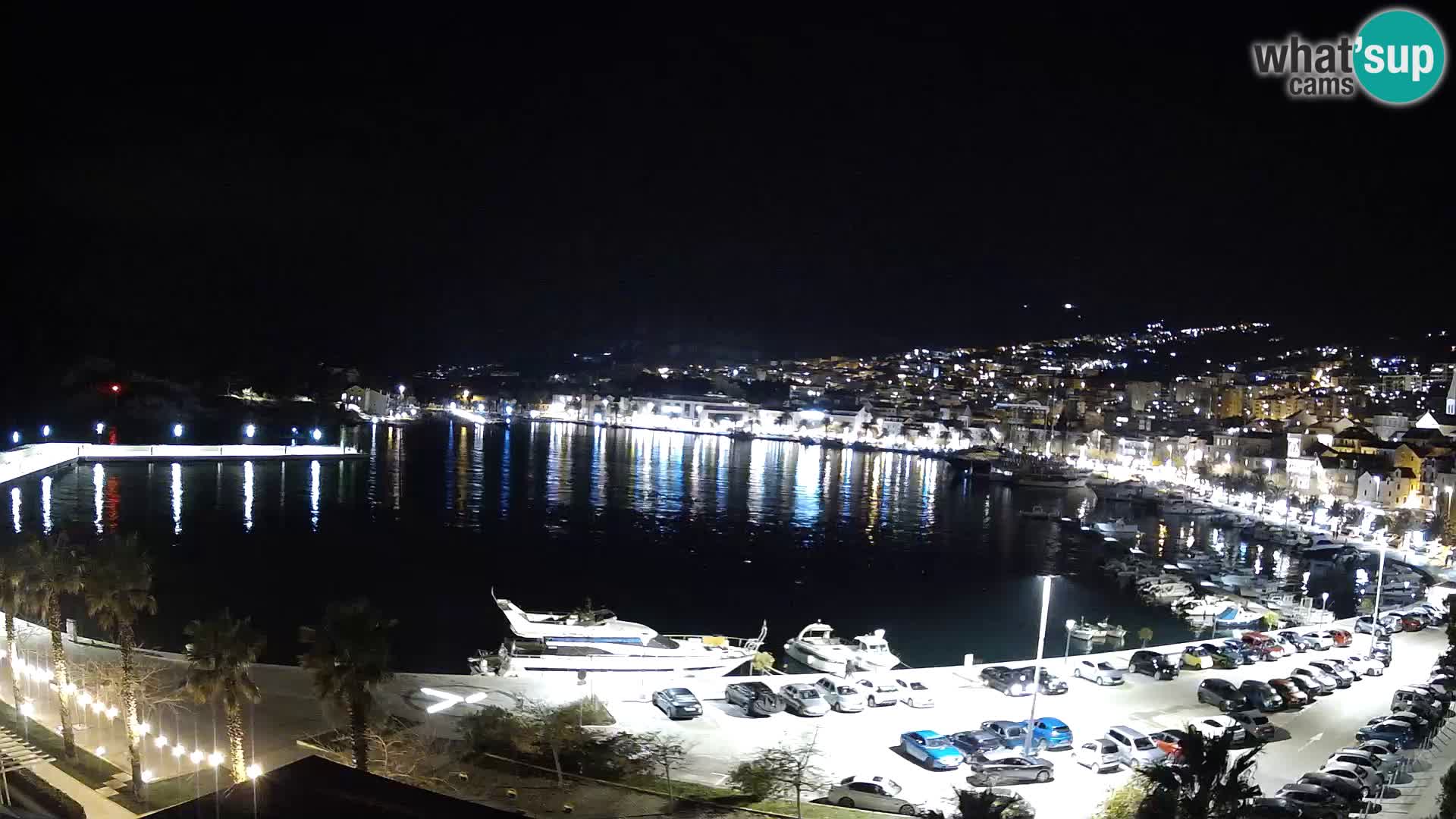 Webcam Makarska ‘s seaside promenade