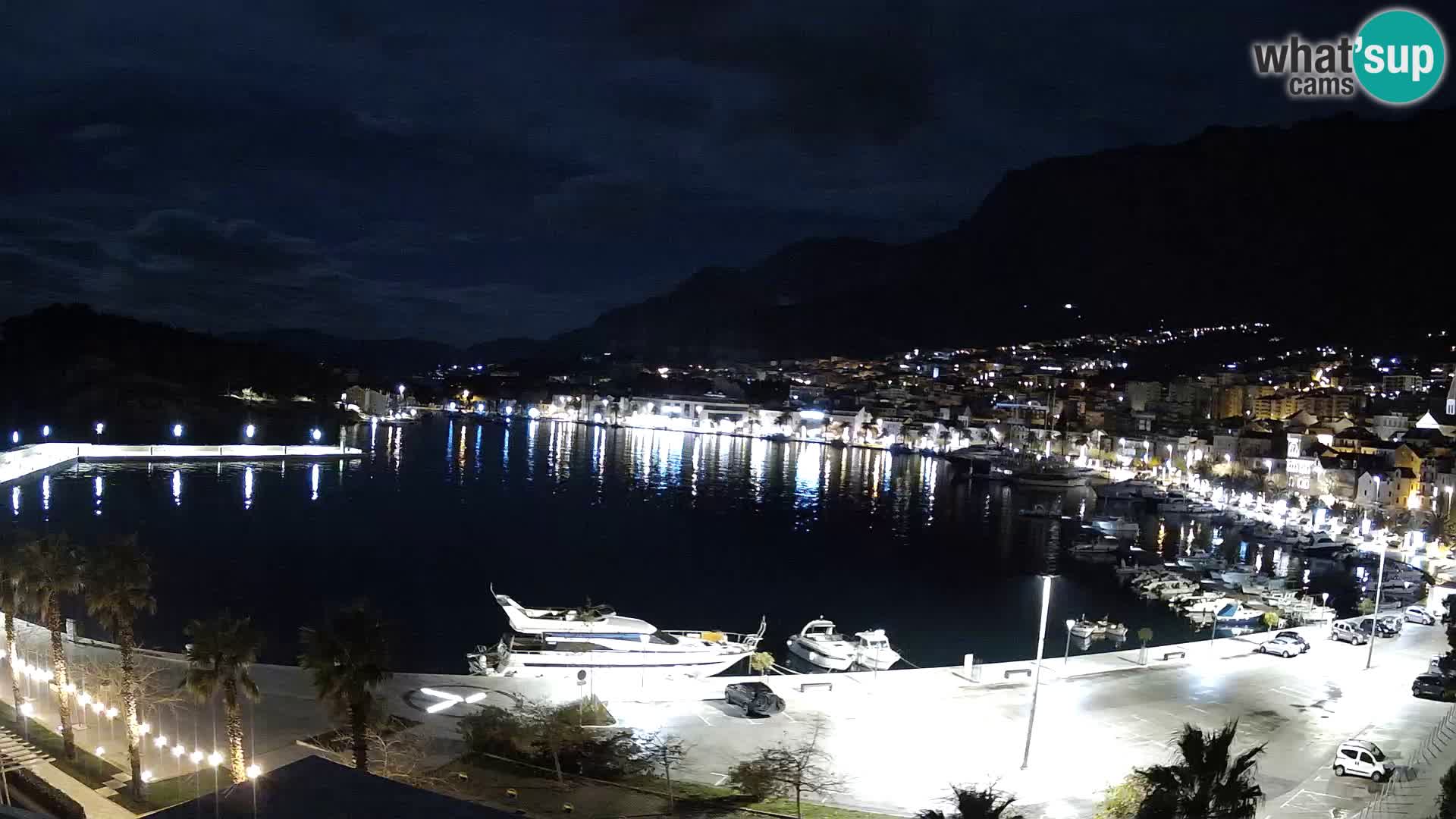 Webcam Makarska promenade de bord de mer