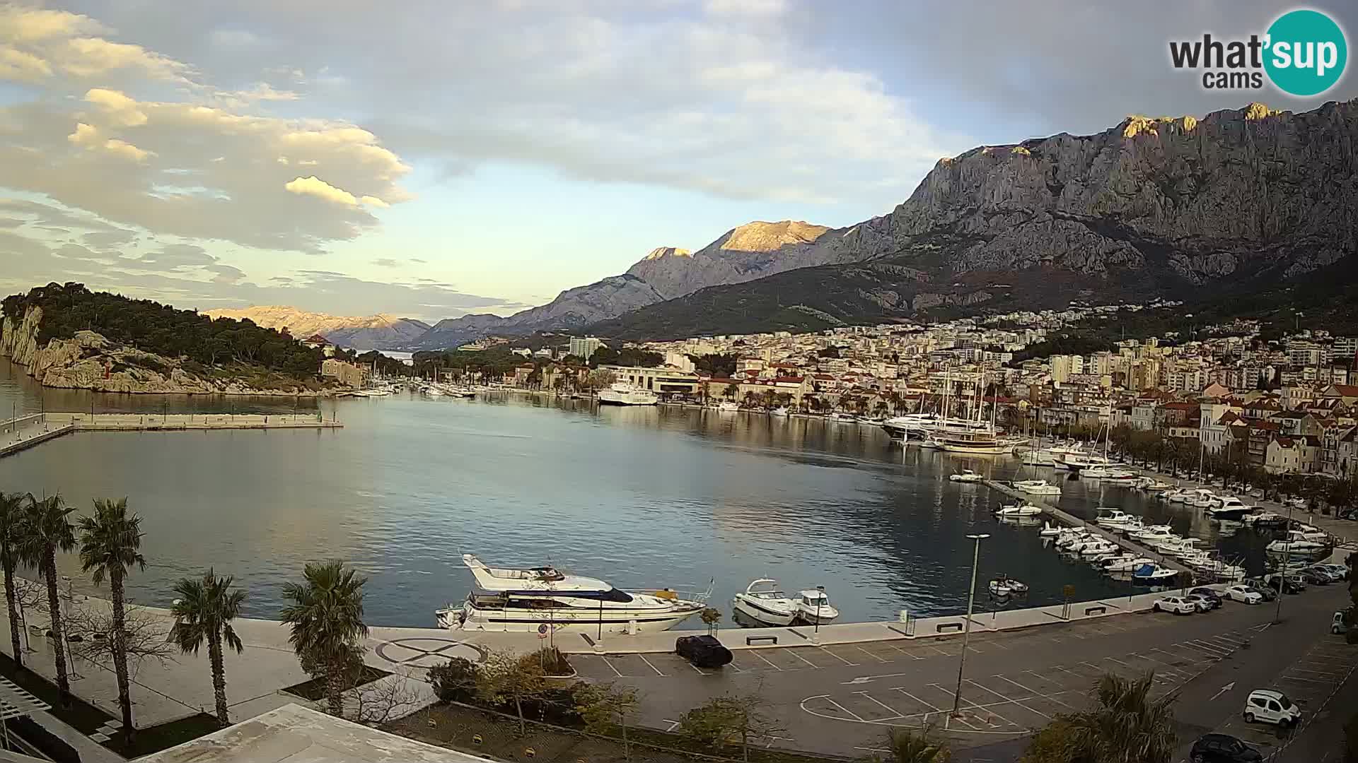 Webcam Makarska ‘s seaside promenade