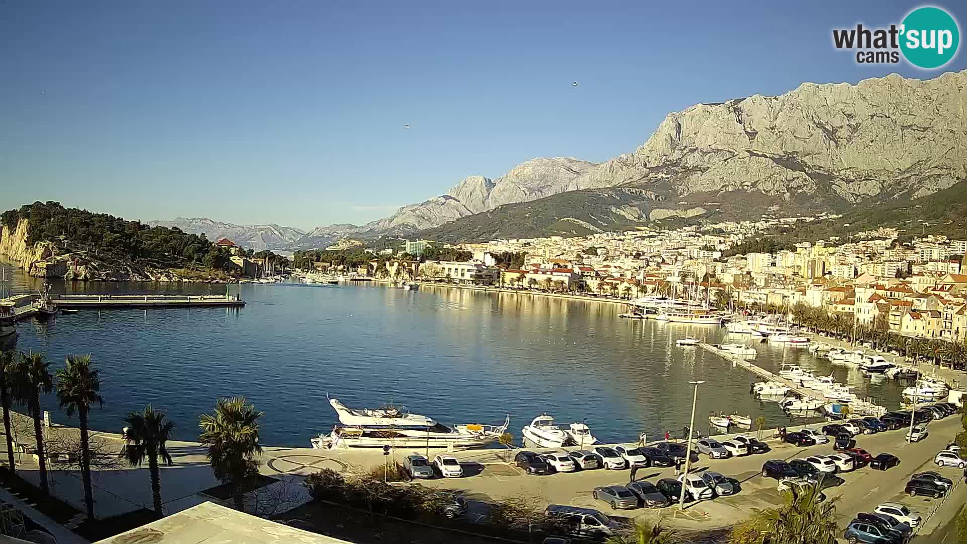 Webcam Makarska ‘s seaside promenade